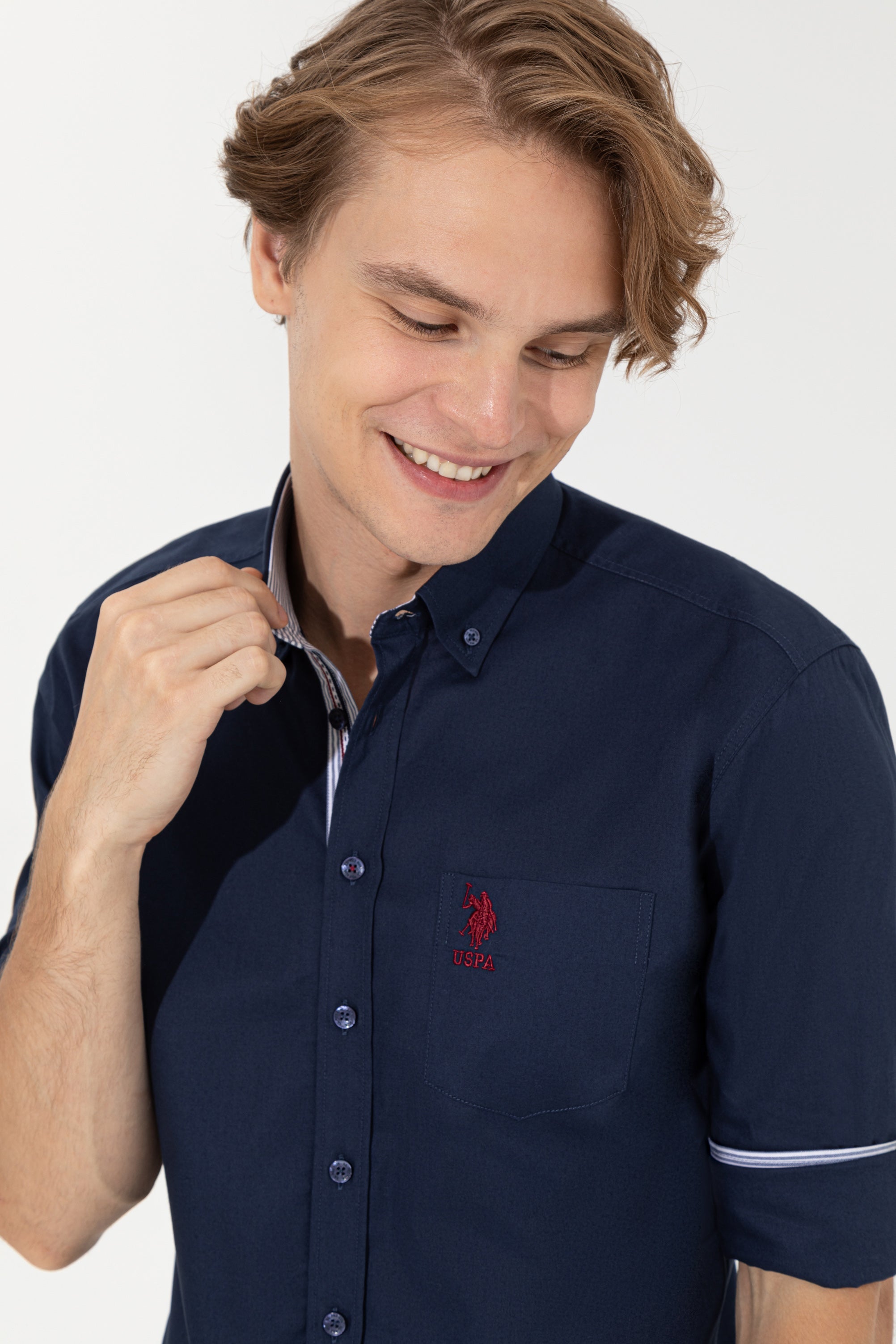 Dark Blue Shirt Long Sleeve U.S. Polo Assn.