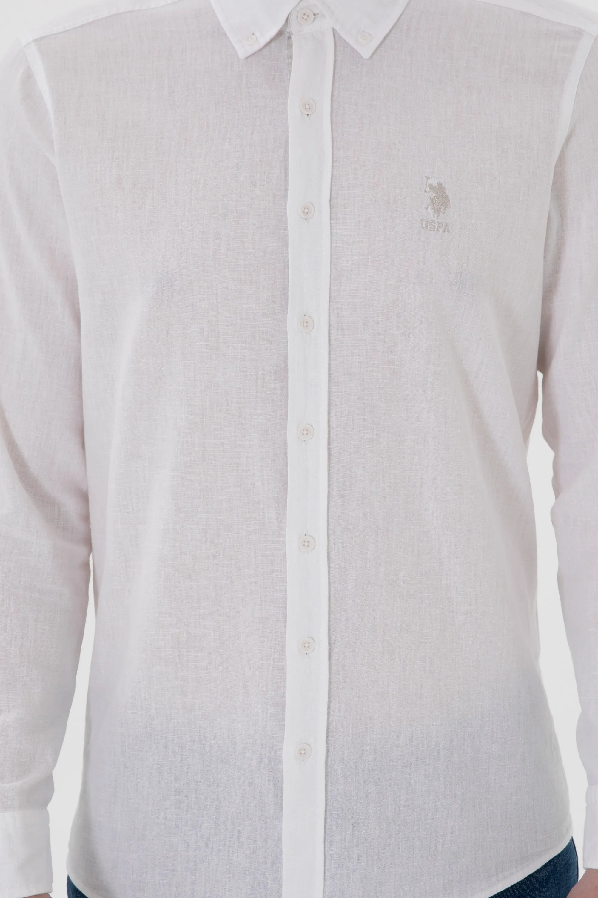U.S. Polo Assn. White Men White Shirt Long Sleeve SKU: G081SZ0040 2104315_VR013 Image 06