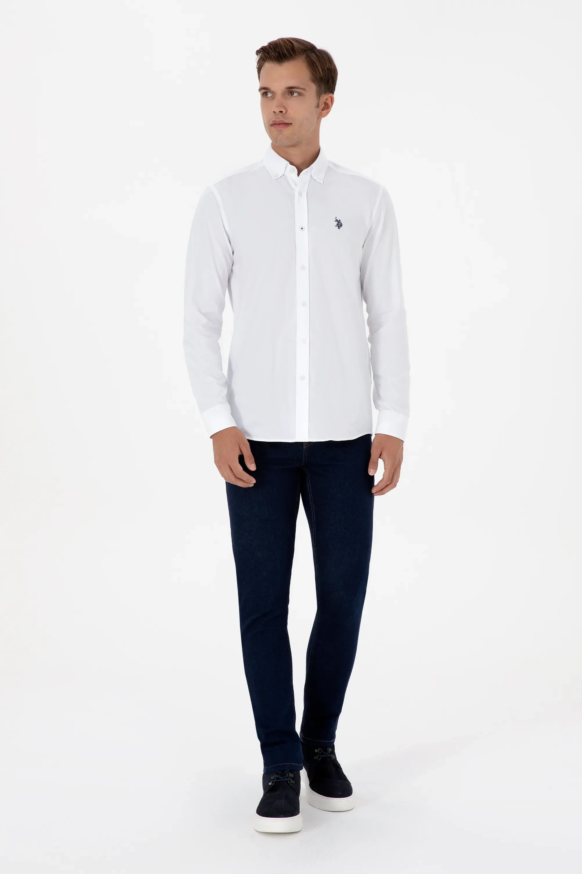 U.S. Polo Assn._White_White Long Sleeve Shirt_G081SZ0040 2225521_VR013_04