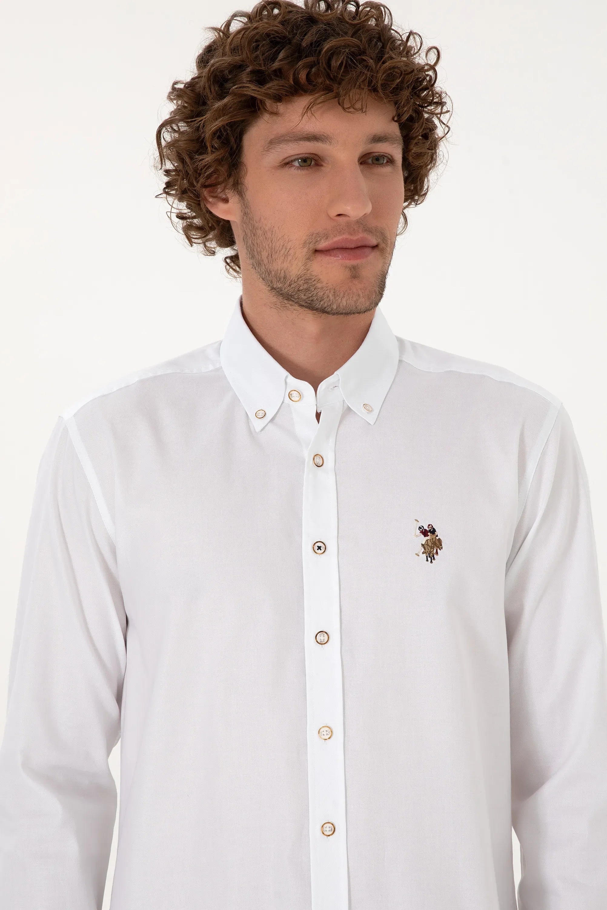U.S. Polo Assn._White_White Long Sleeve Shirt_G081SZ0040 2225643_VR013_02