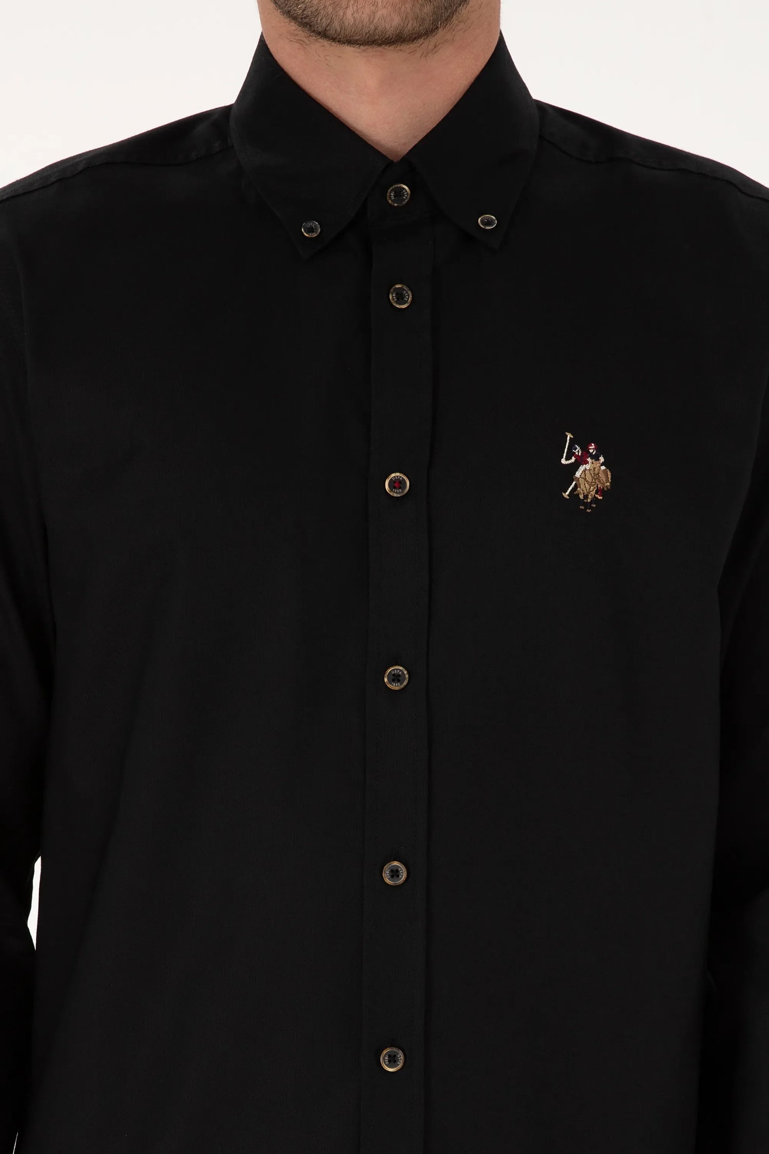 U.S. Polo Assn._Black_Black Long Sleeve Shirt_G081SZ0040 2225643_VR046_06