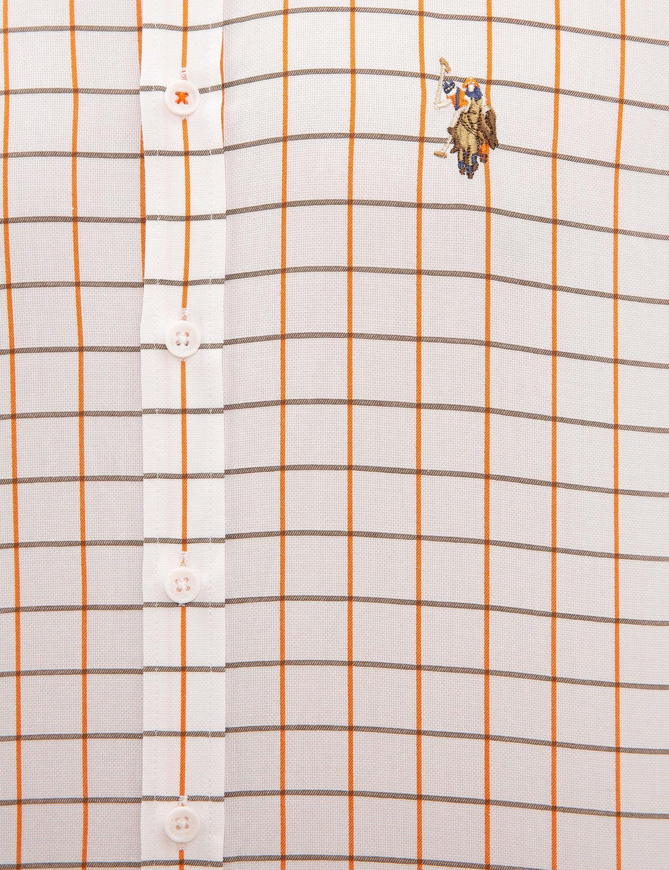 Orange Shirt Long Sleeve U.S. Polo Assn.