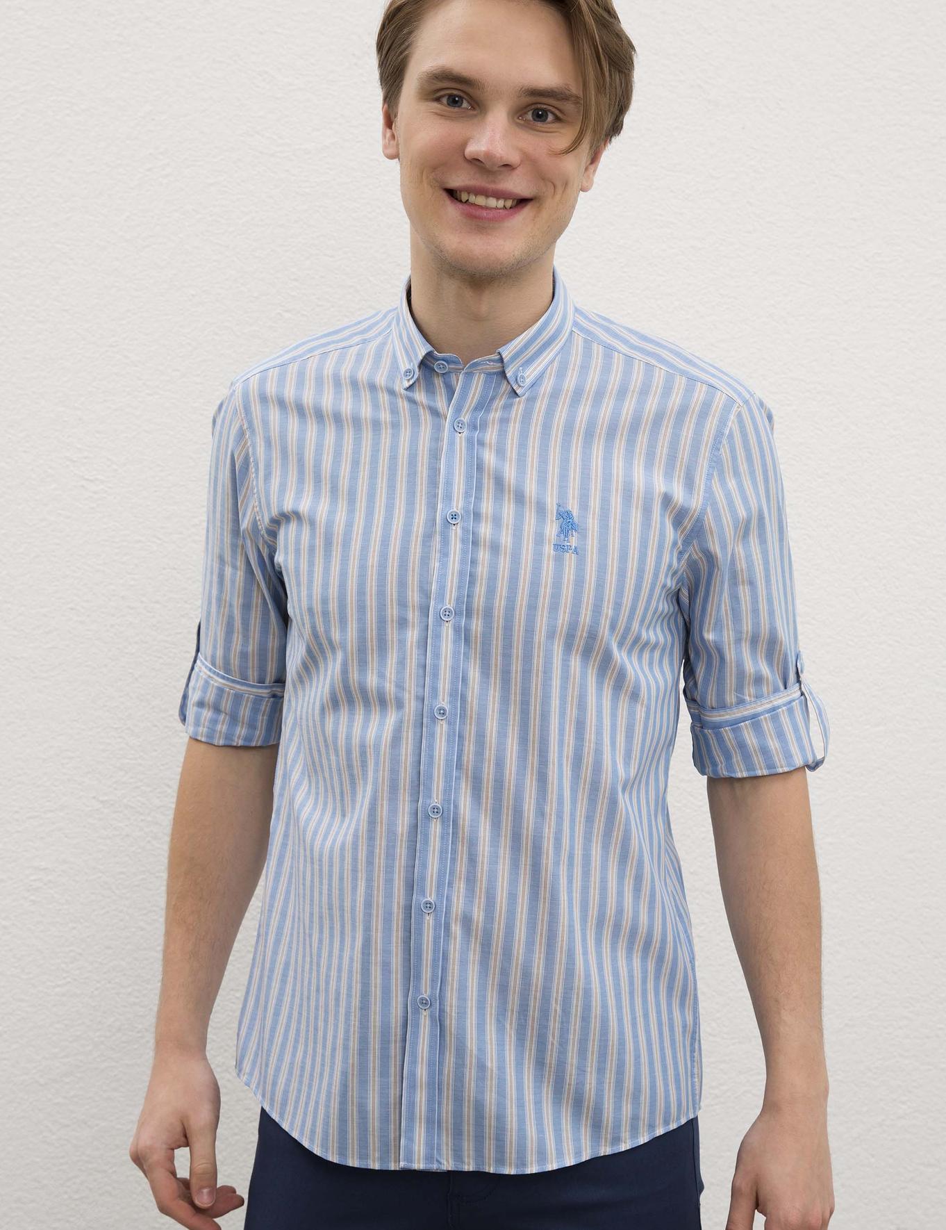 Light Blue Shirt Long Sleeve U.S. Polo Assn.