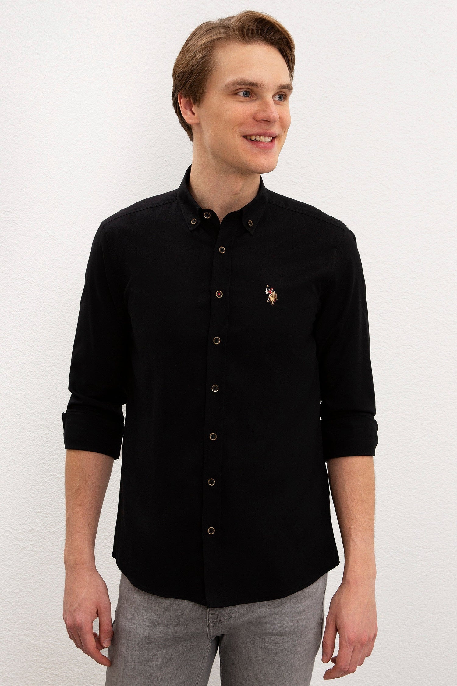 Black Shirt Long Sleeve U.S. Polo Assn.
