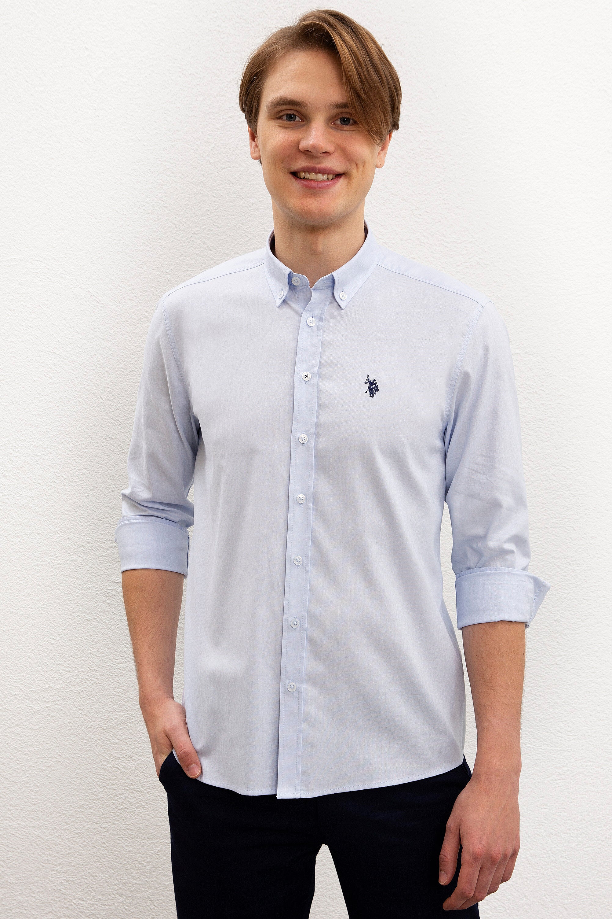 Light Blue Shirt Long Sleeve U.S. Polo Assn.