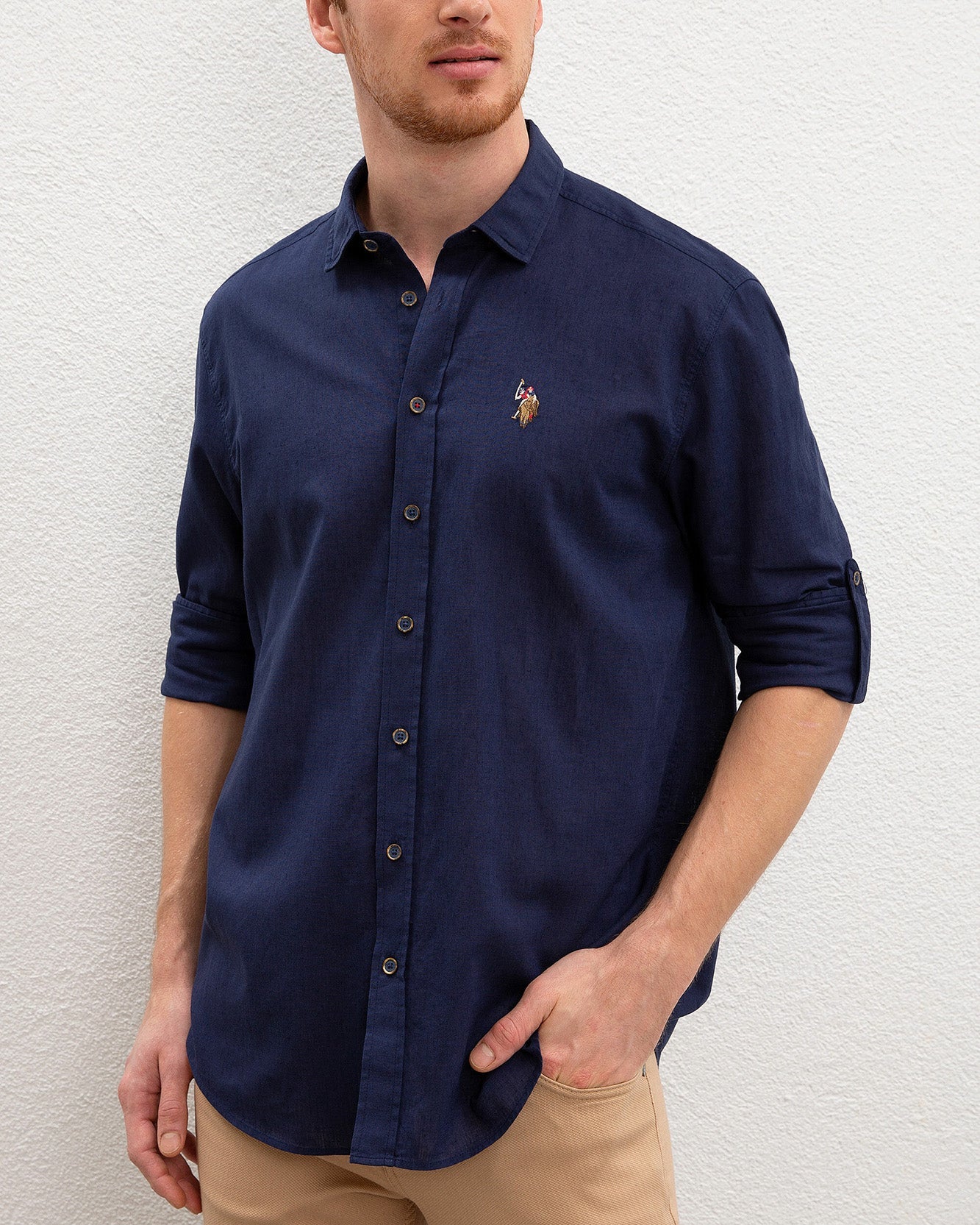 Dark Blue Shirt Long Sleeve U.S. Polo Assn.