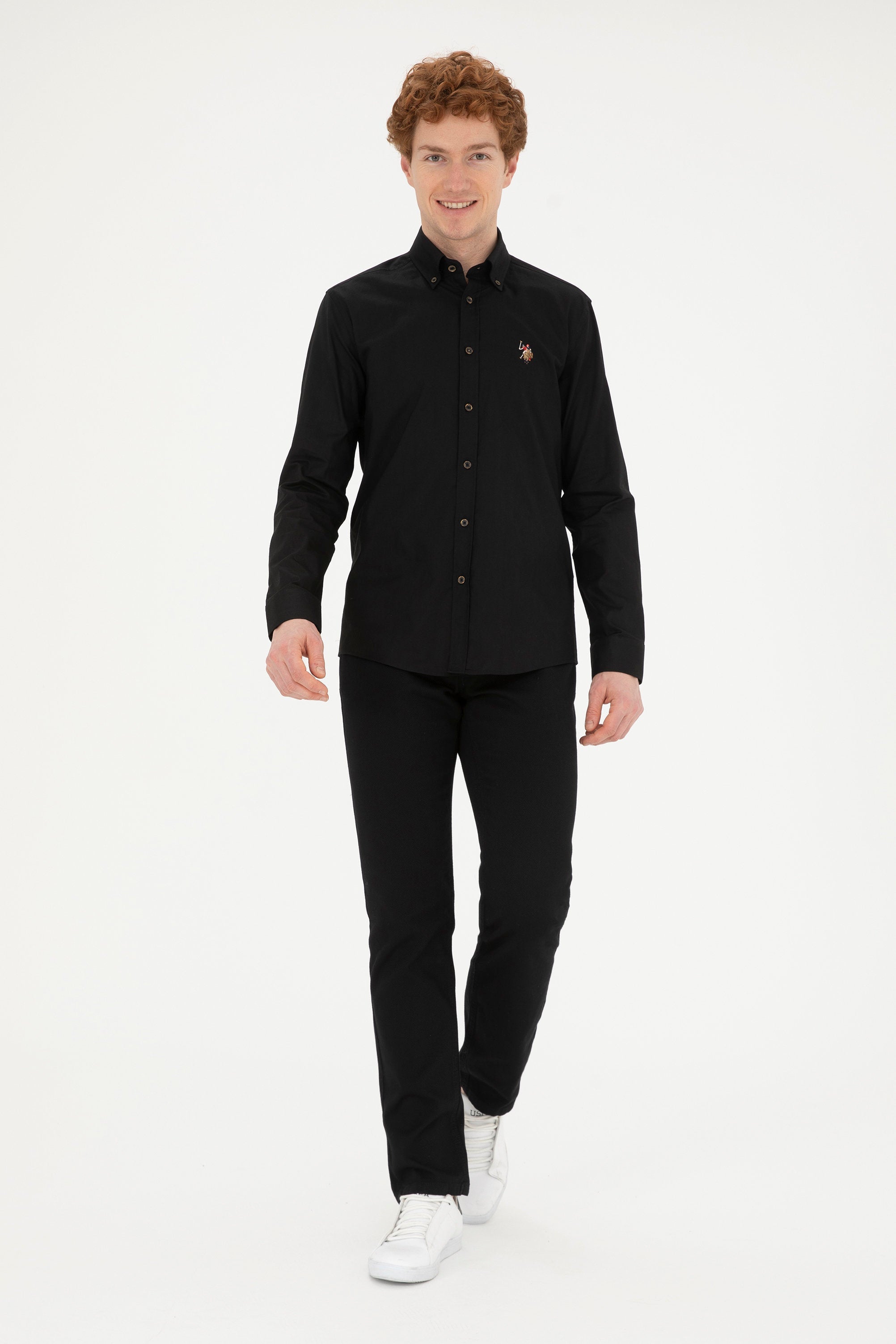 Button Down Shirt With Logo_G081SZ0040 1826727_VR046_04