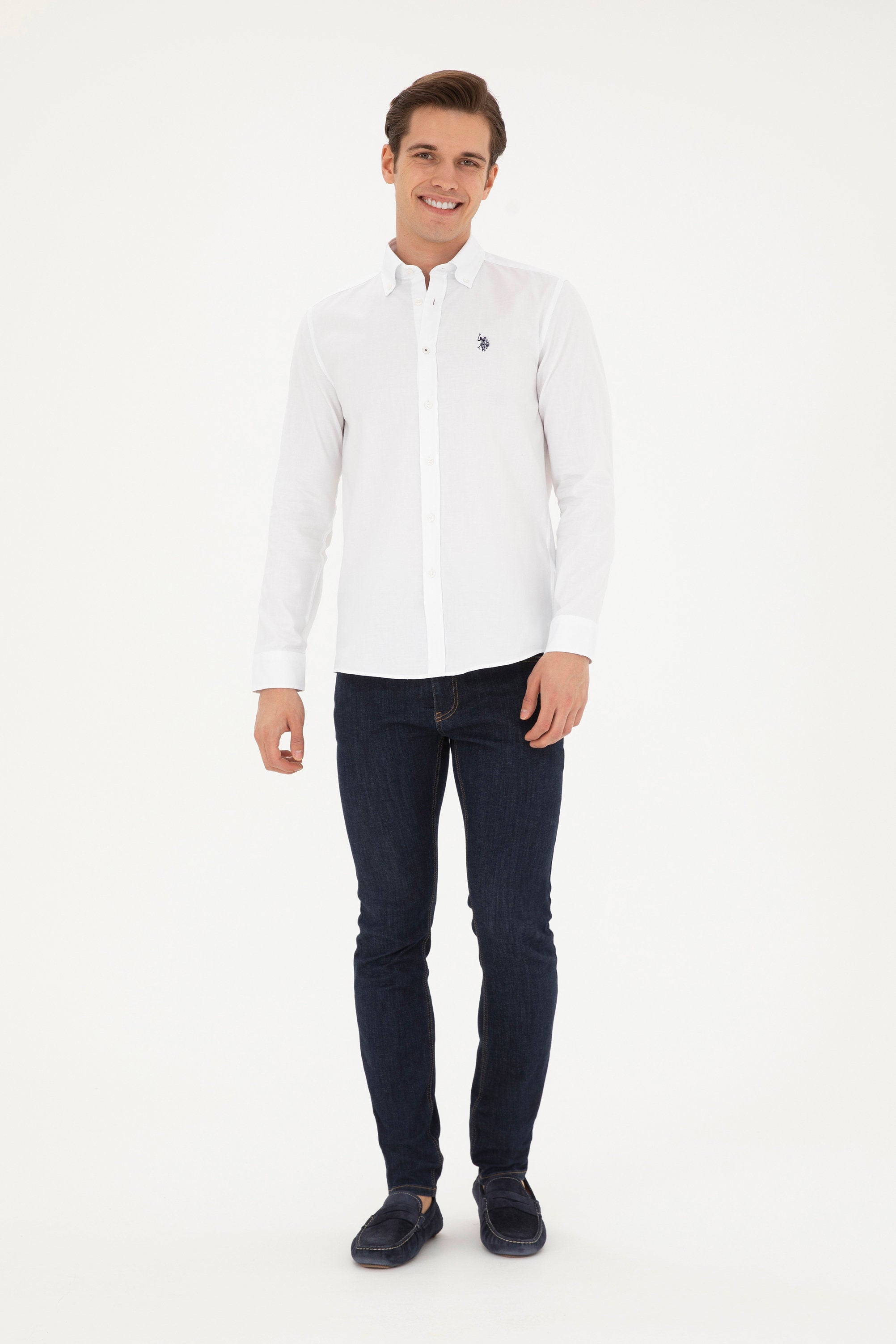 Button Down Shirt With Logo_G081SZ0040 1829779_VR013_04