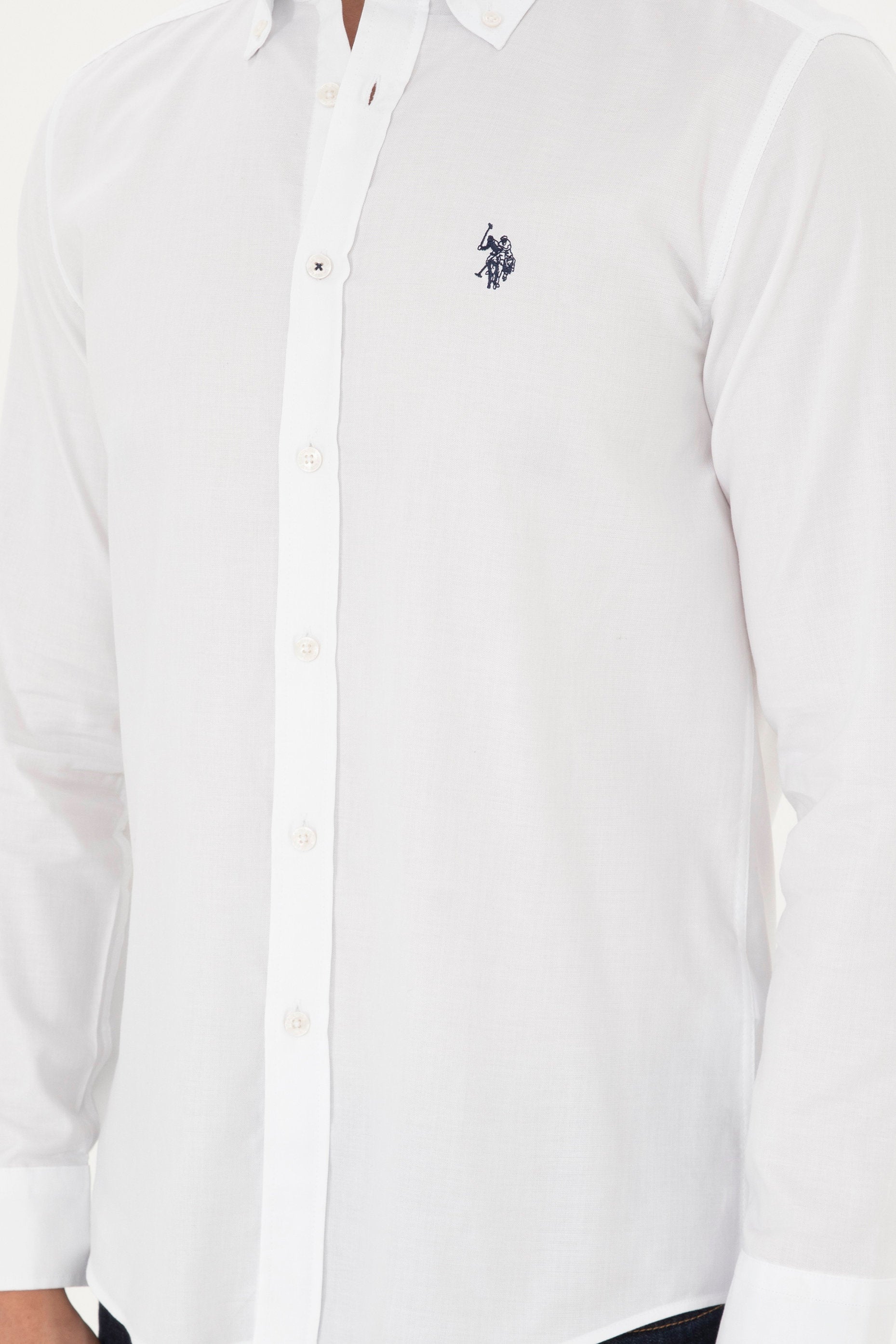 Button Down Shirt With Logo_G081SZ0040 1829779_VR013_06