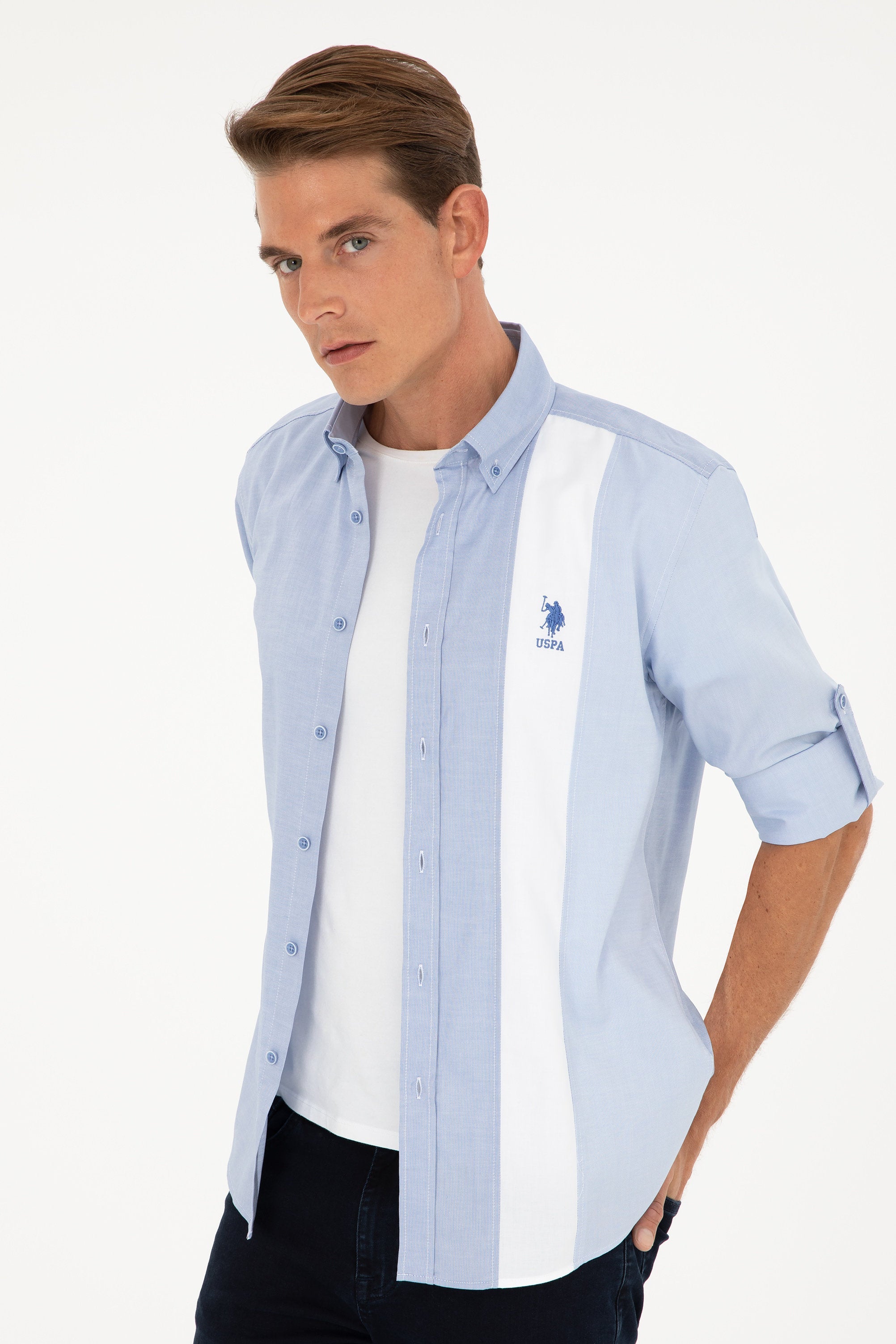 Multi-Color Button Down Shirt_G081SZ0040 1835771_VR032_09