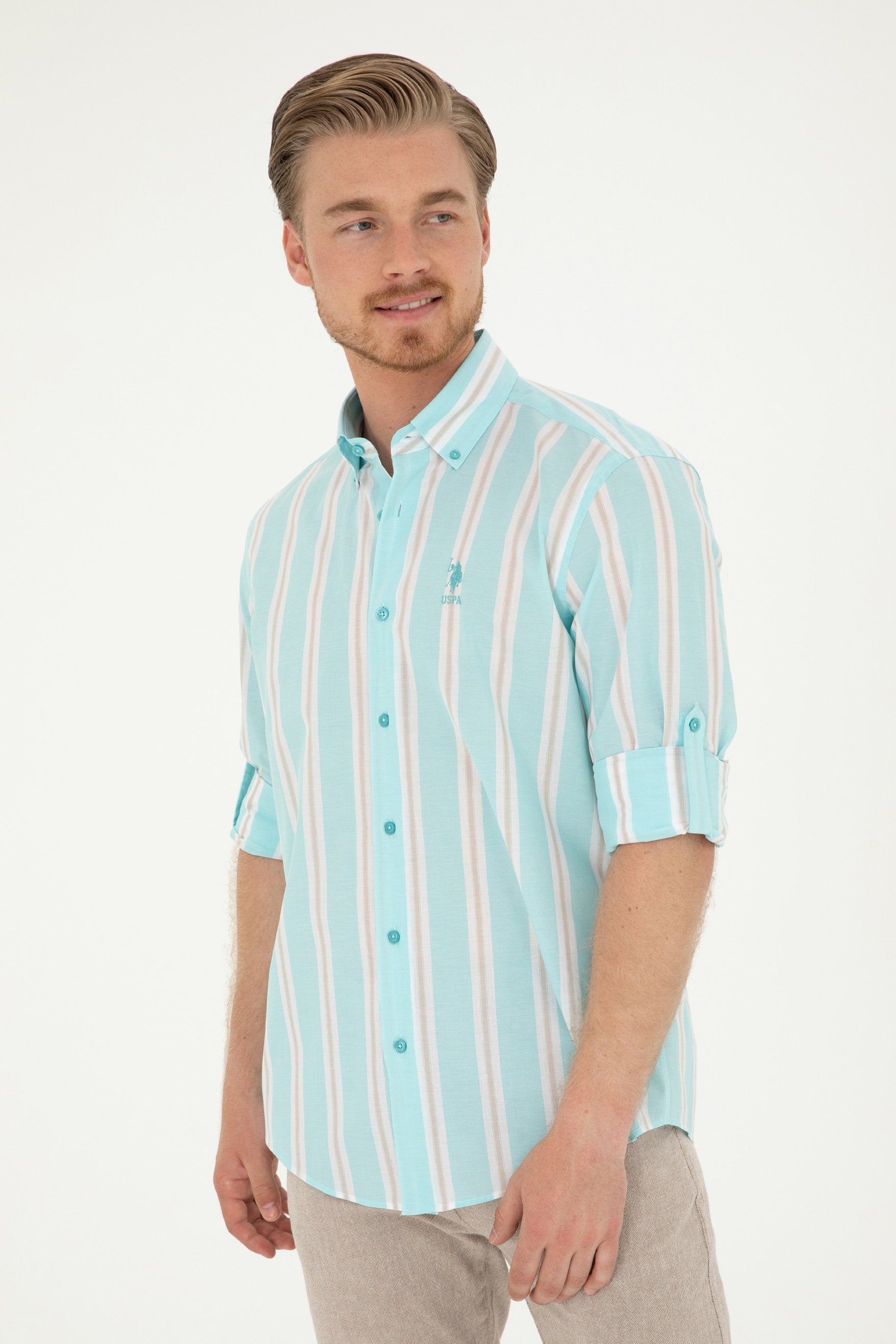 Multi-Color Button Down Shirt_G081SZ0040 1838356_VR090_03