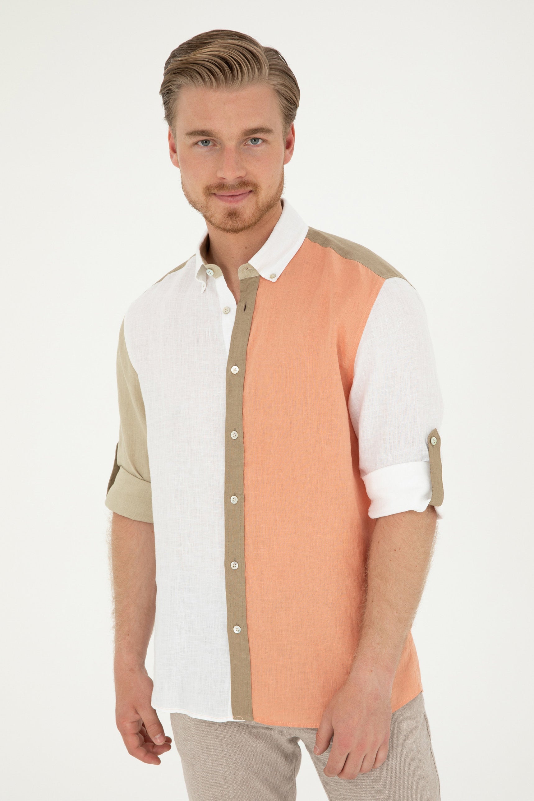 Multi-Color Button Down Shirt_G081SZ0040 1838579_VR047_03
