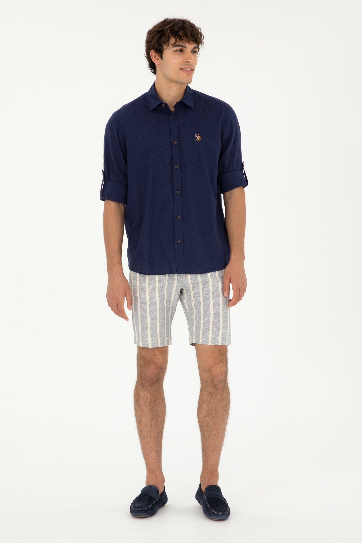 Blue Button Down Shirt_G081SZ0040 1844703_VR033_04