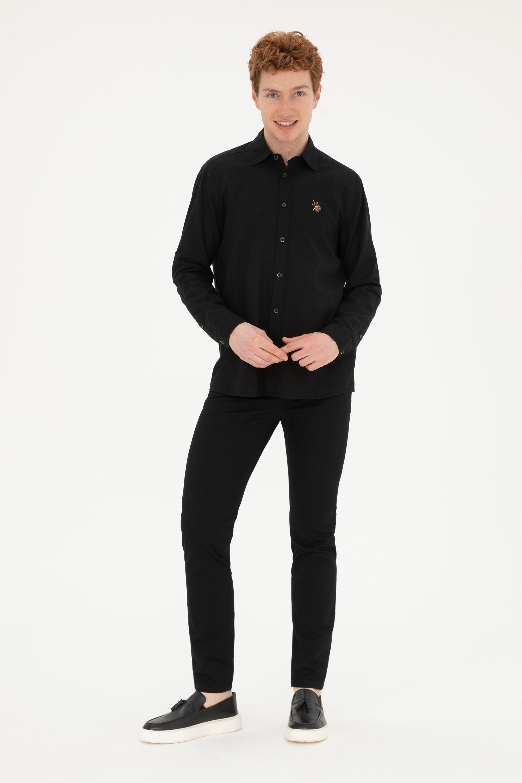 Button Down Shirt With Logo_G081SZ0040 1844703_VR046_04