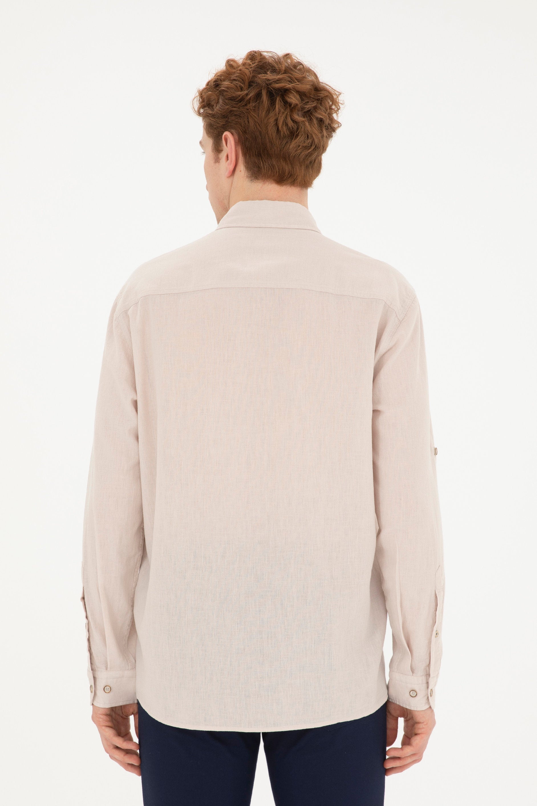 Button Down Shirt With Logo_G081SZ0040 1844703_VR049_05