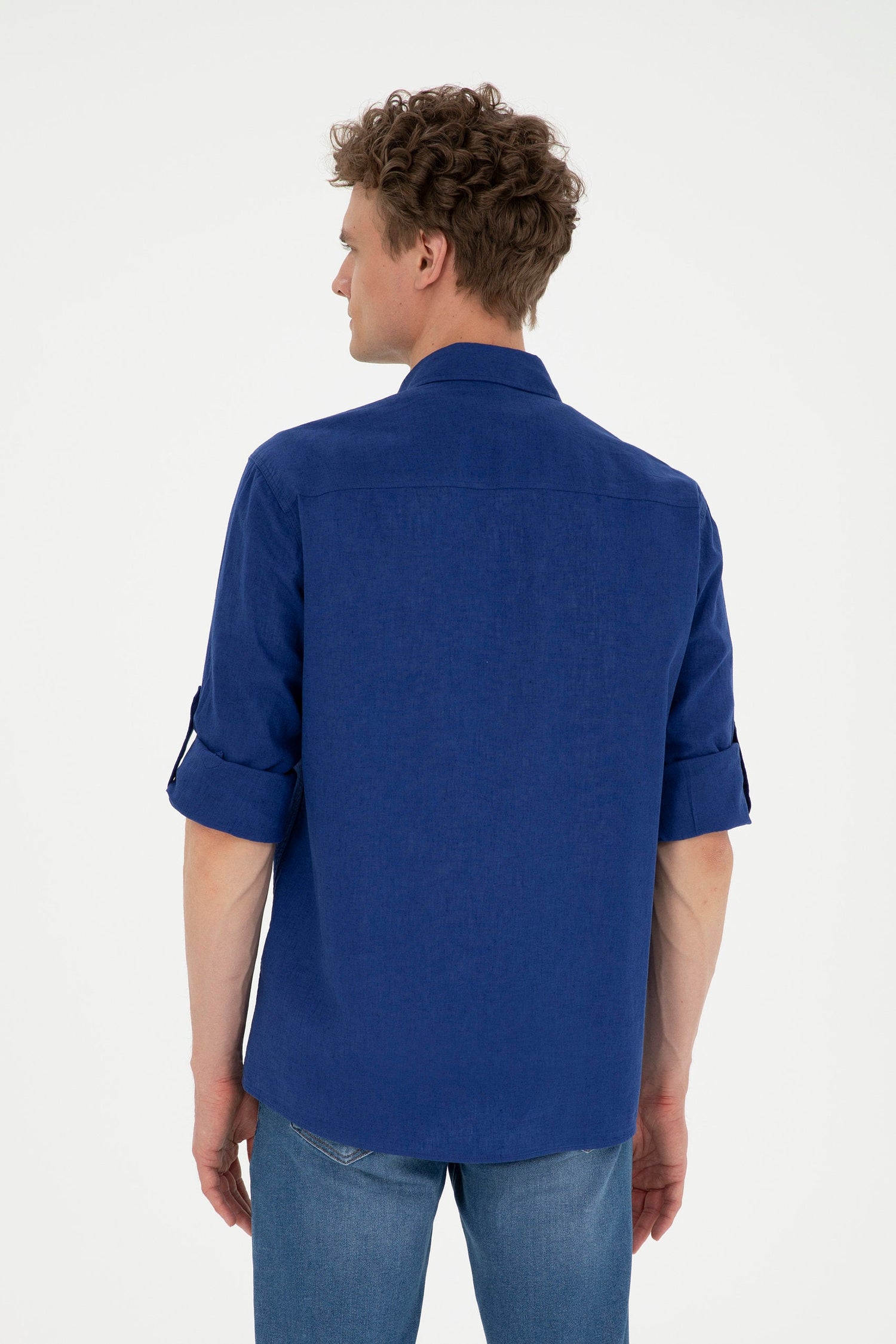 Blue Button Down Shirt_G081SZ0040 1844703_VR212_05