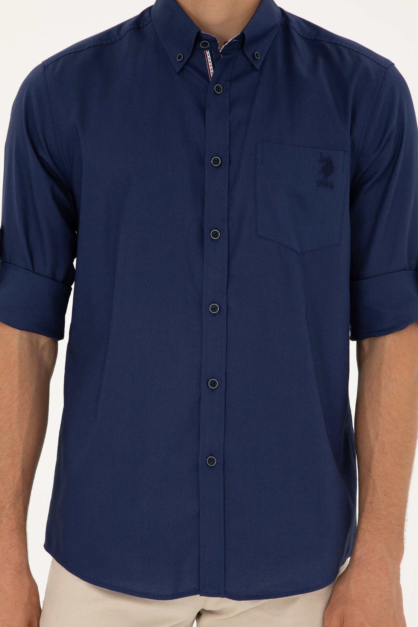 Blue Button Down Shirt_G081SZ0040 1847644_VR033_06