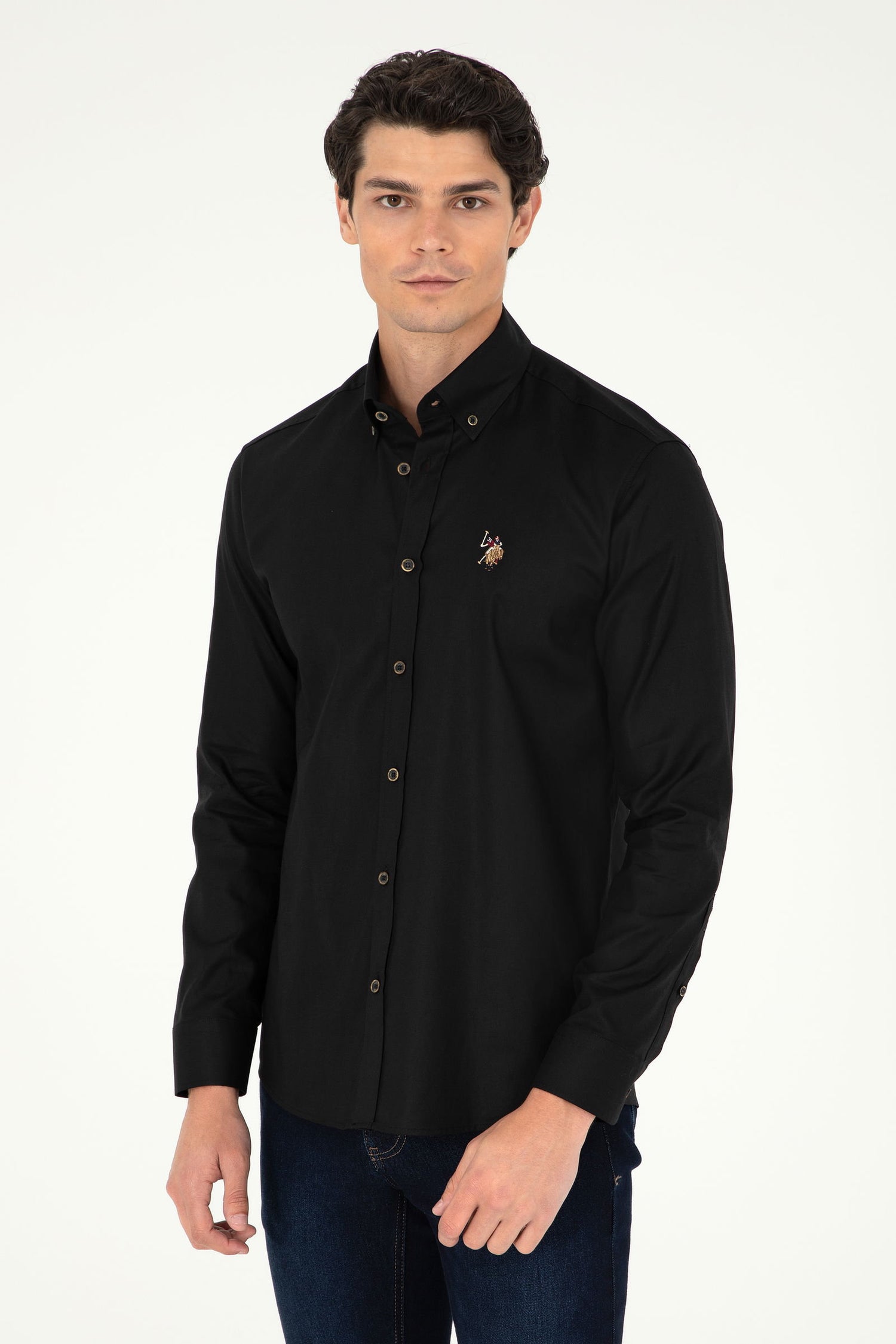 Black Shirt Long Sleeve_G081SZ0040 1962279_VR046_01