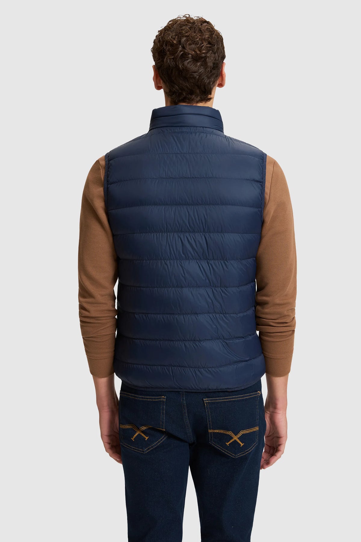 U.S. Polo Assn. Navy Men Navy Lightweight Padded Vest Jacket SKU: G081SZ0100 PU-13219_VR033 Image 05