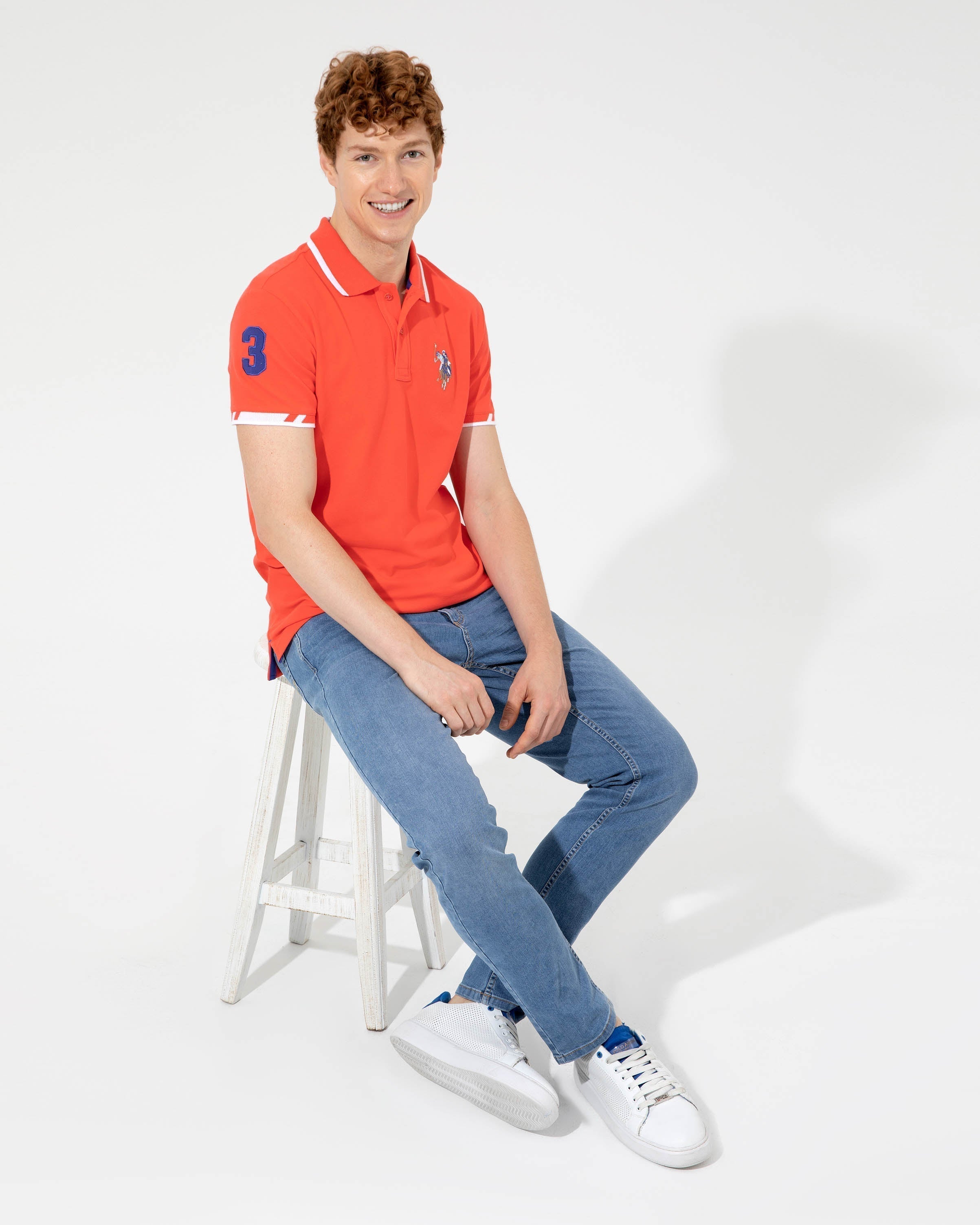 Coral Basic Polo Shirt U.S. Polo Assn.