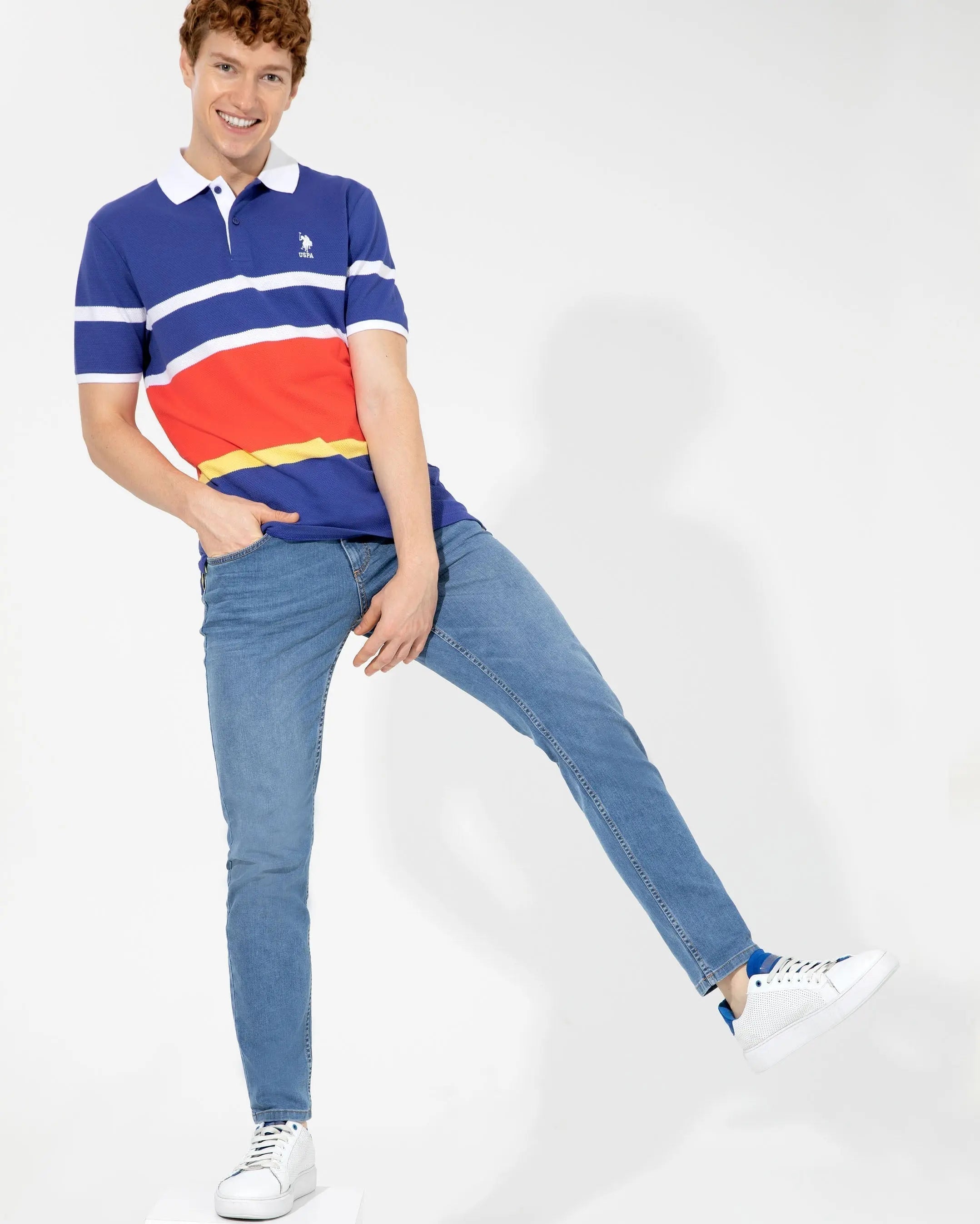 Blue Polo Shirt - BEVAVA