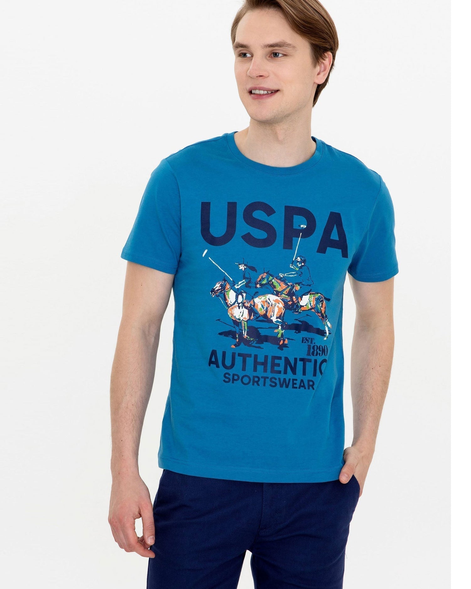 Middle Blue T-Shirt U.S. Polo Assn.