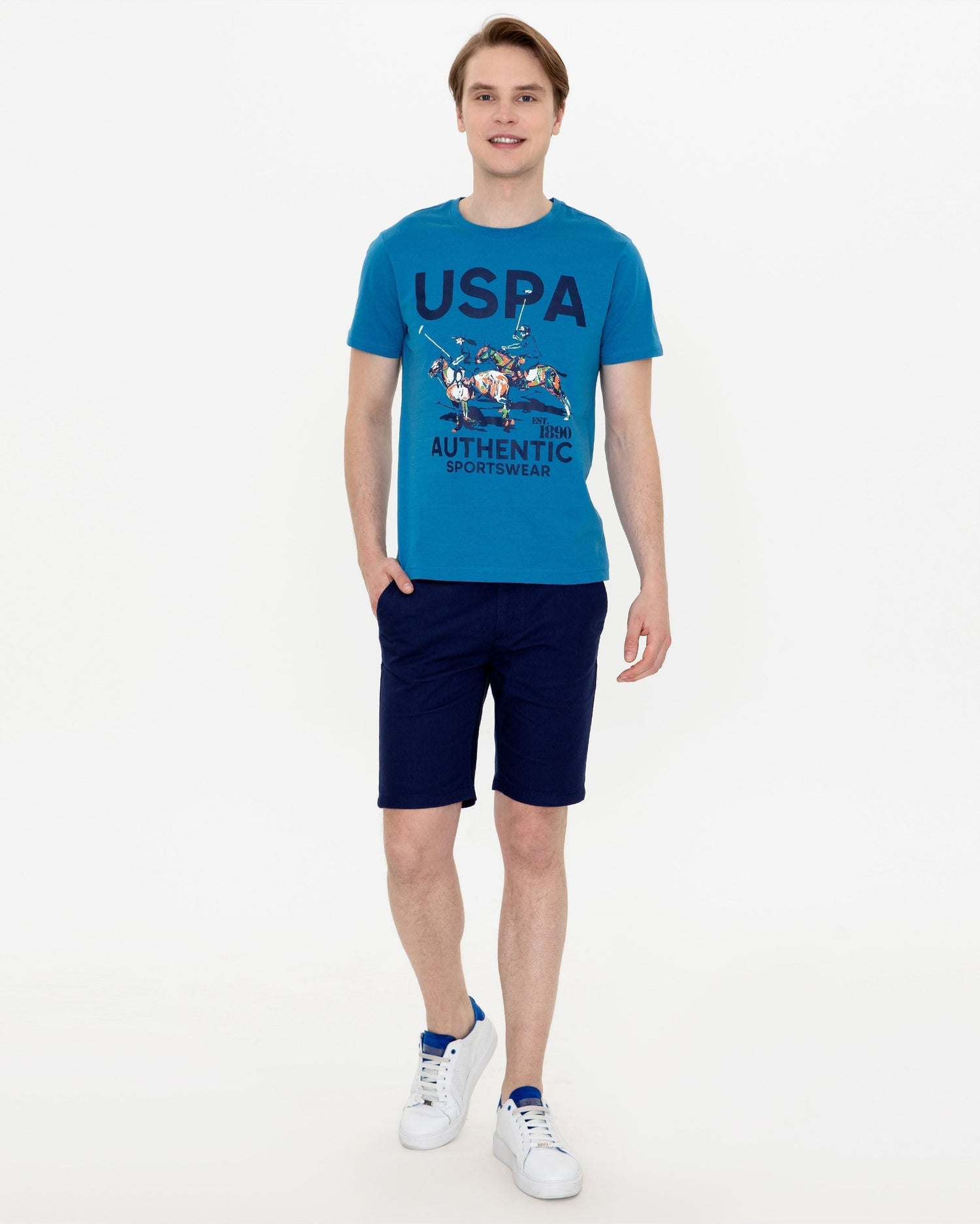 Middle Blue T-Shirt U.S. Polo Assn.