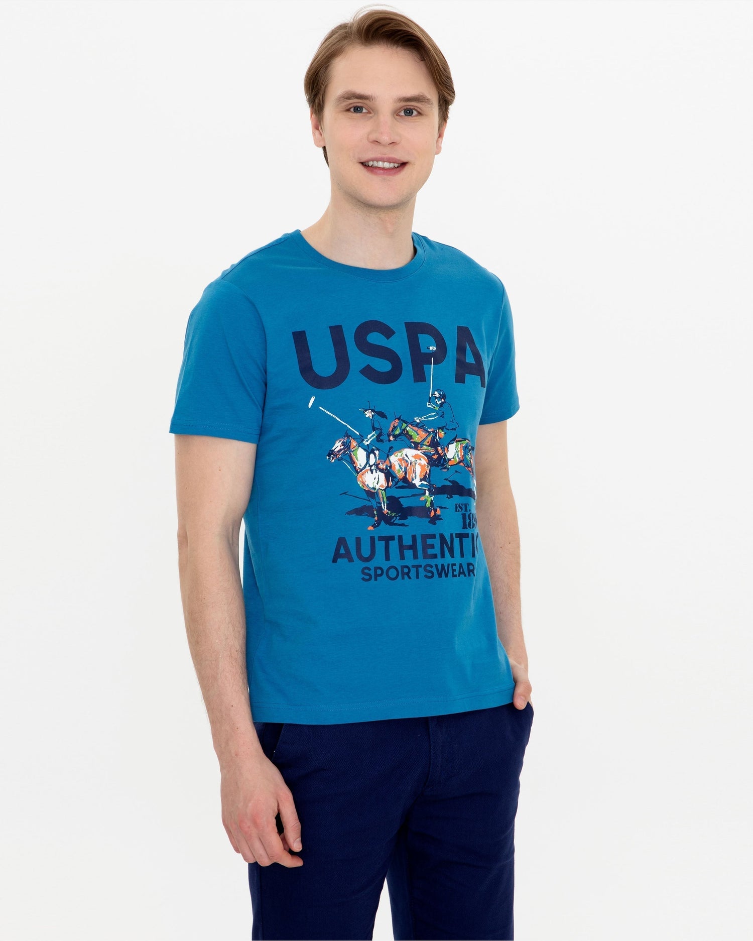 Middle Blue T-Shirt U.S. Polo Assn.