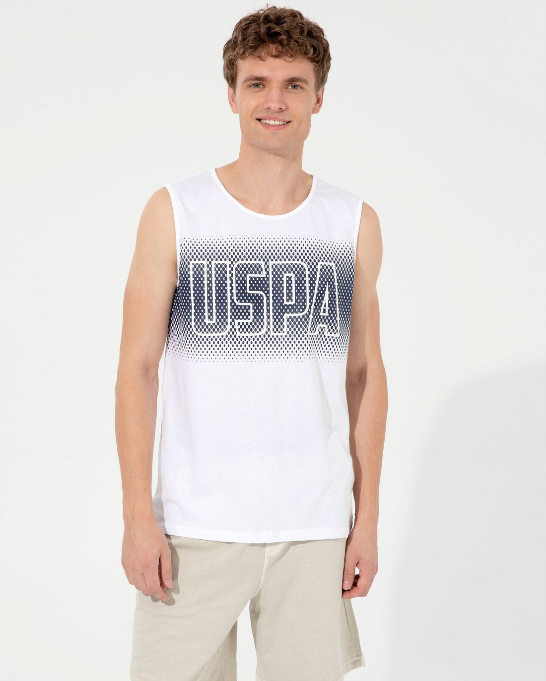 White Crew Neck T-Shirt U.S. Polo Assn.