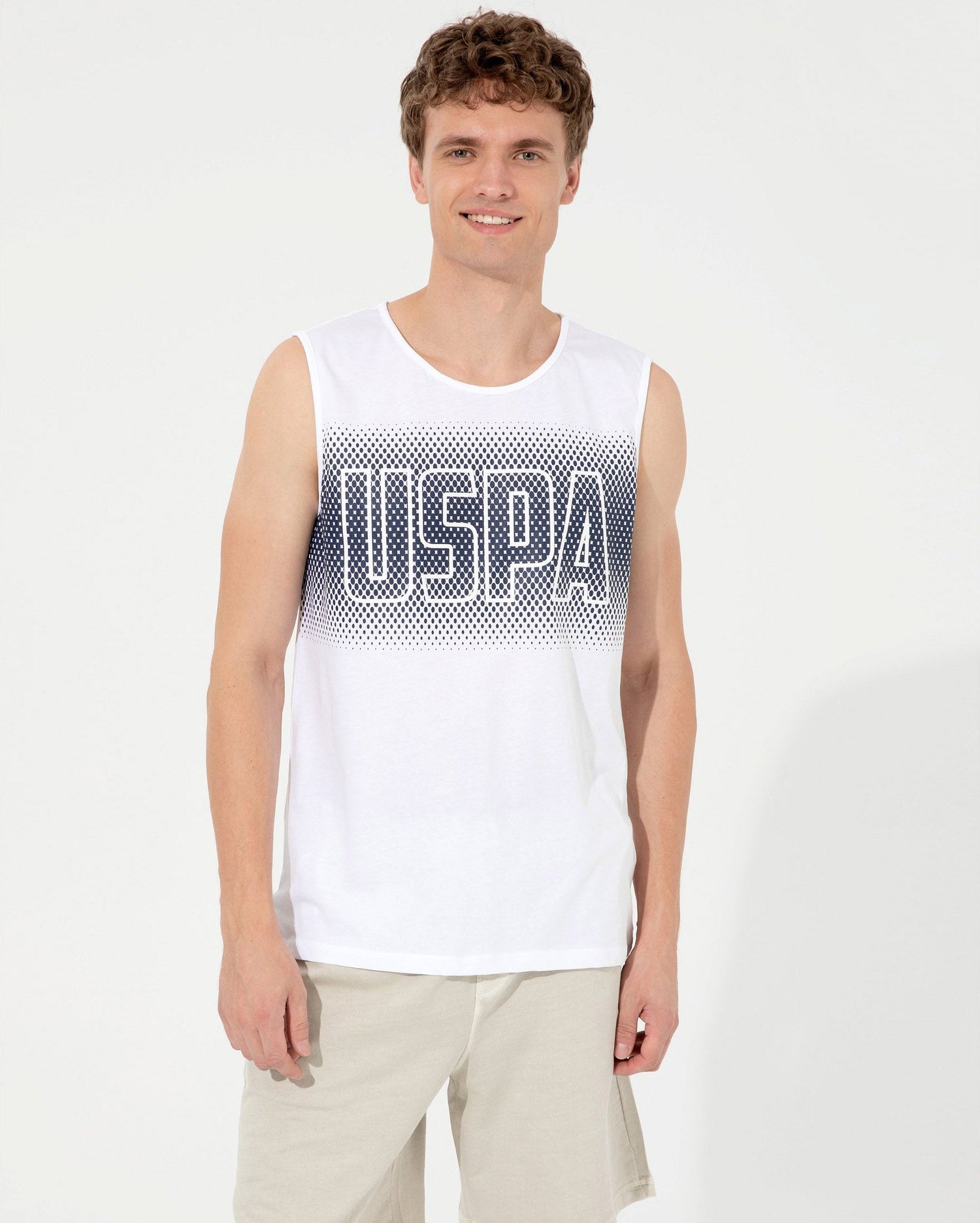 White Crew Neck T-Shirt U.S. Polo Assn.