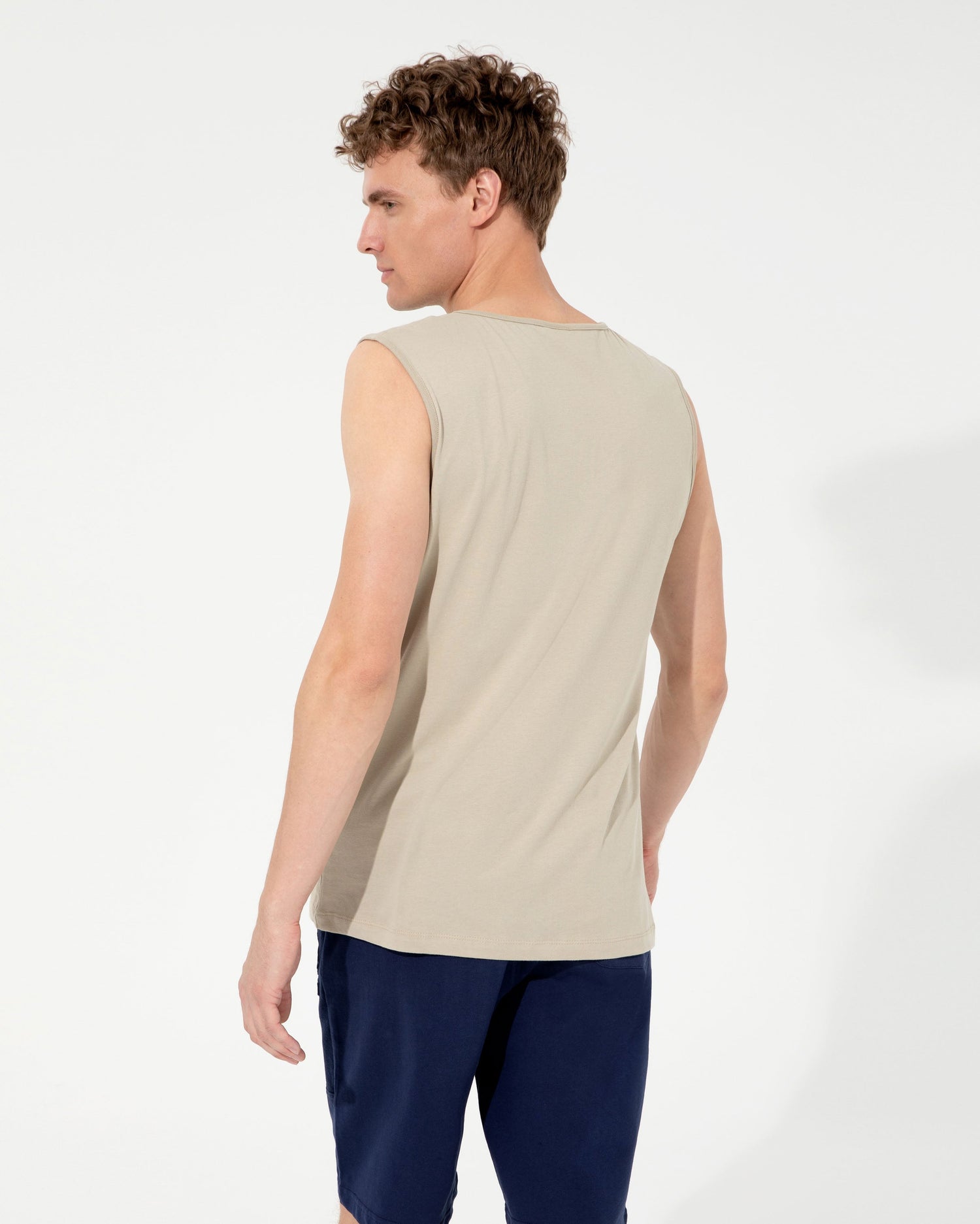 Beige Crew Neck T-Shirt U.S. Polo Assn.