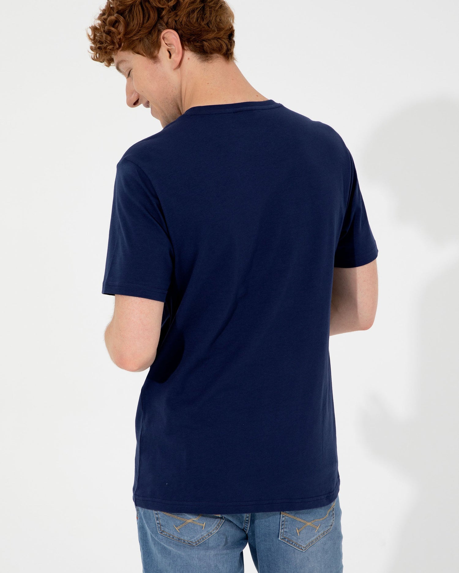 Dark Blue Crew Neck T-Shirt U.S. Polo Assn.