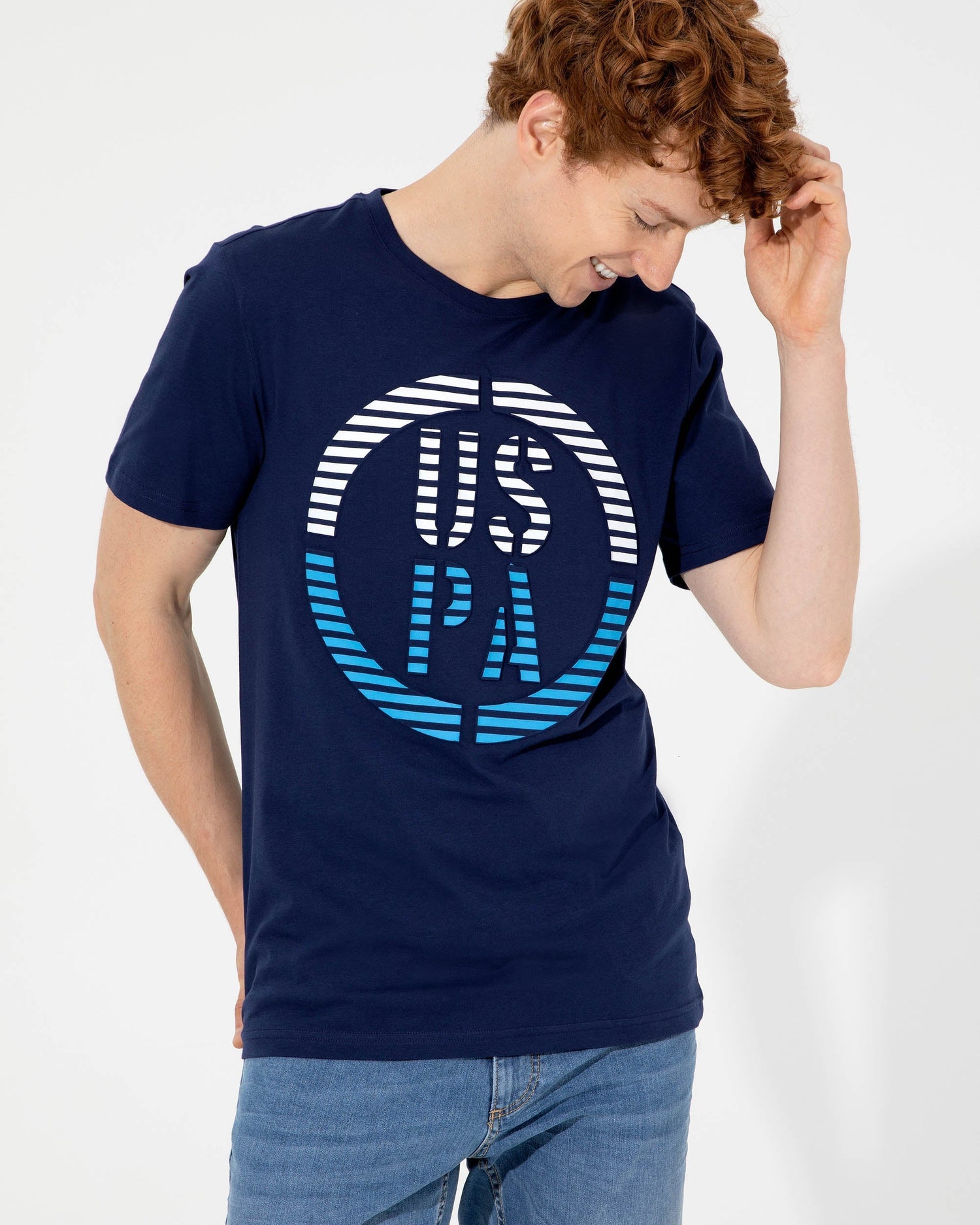 Dark Blue Crew Neck T-Shirt U.S. Polo Assn.