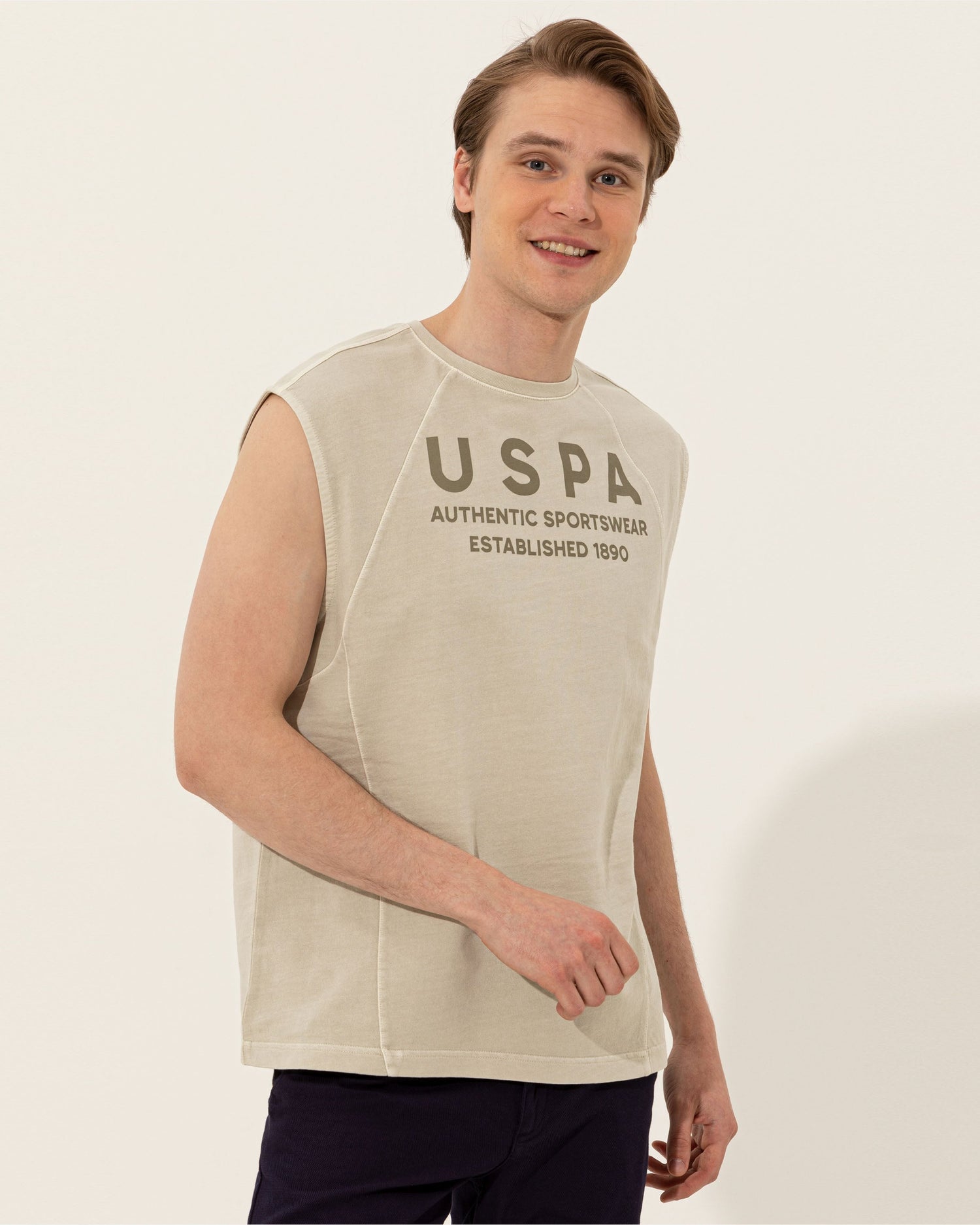 Beige T-Shirt U.S. Polo Assn.