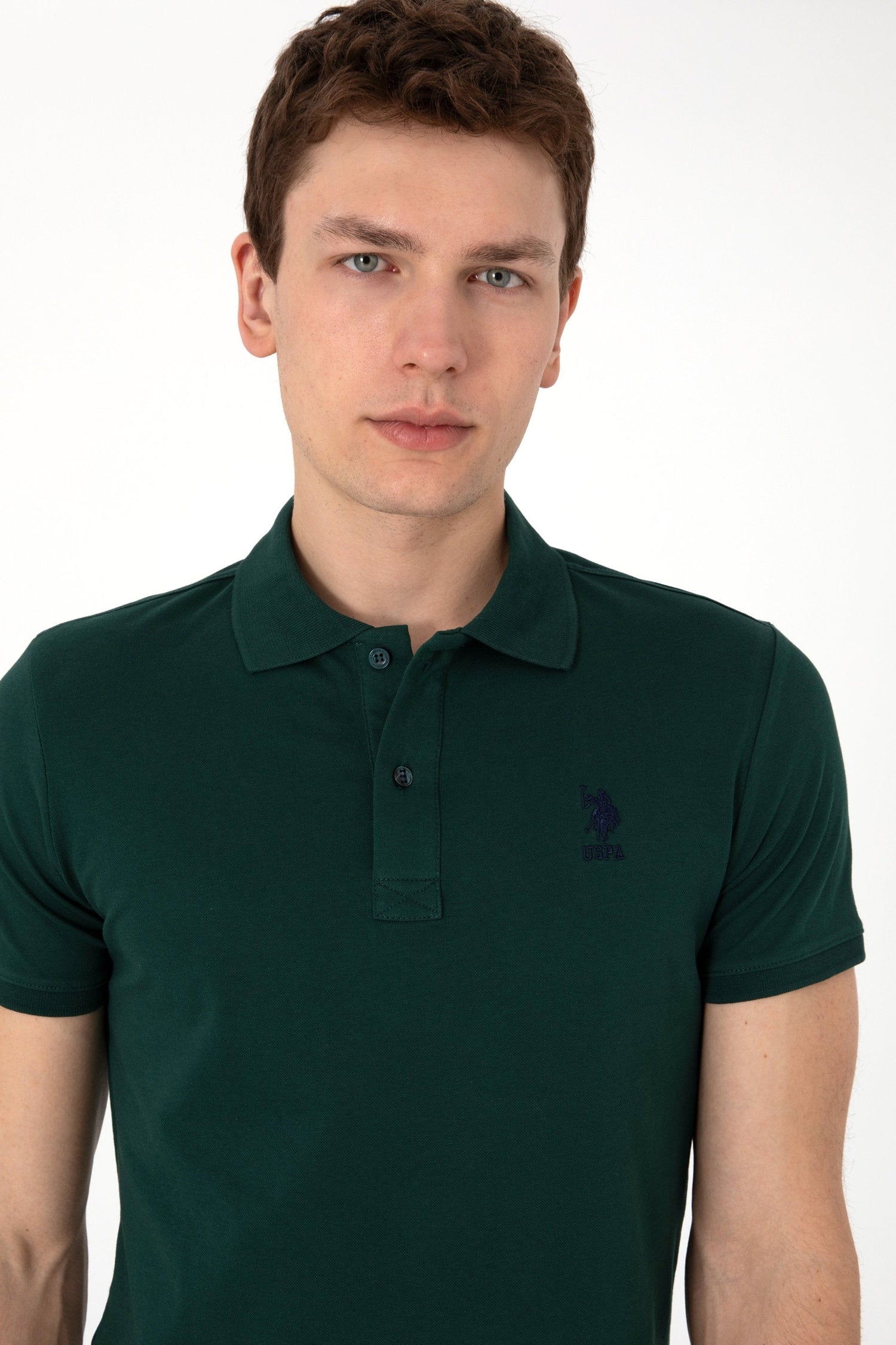 U.S. Polo Assn._Dark Green Polo Shirt_G081SZ0110 2084040_VR079_02