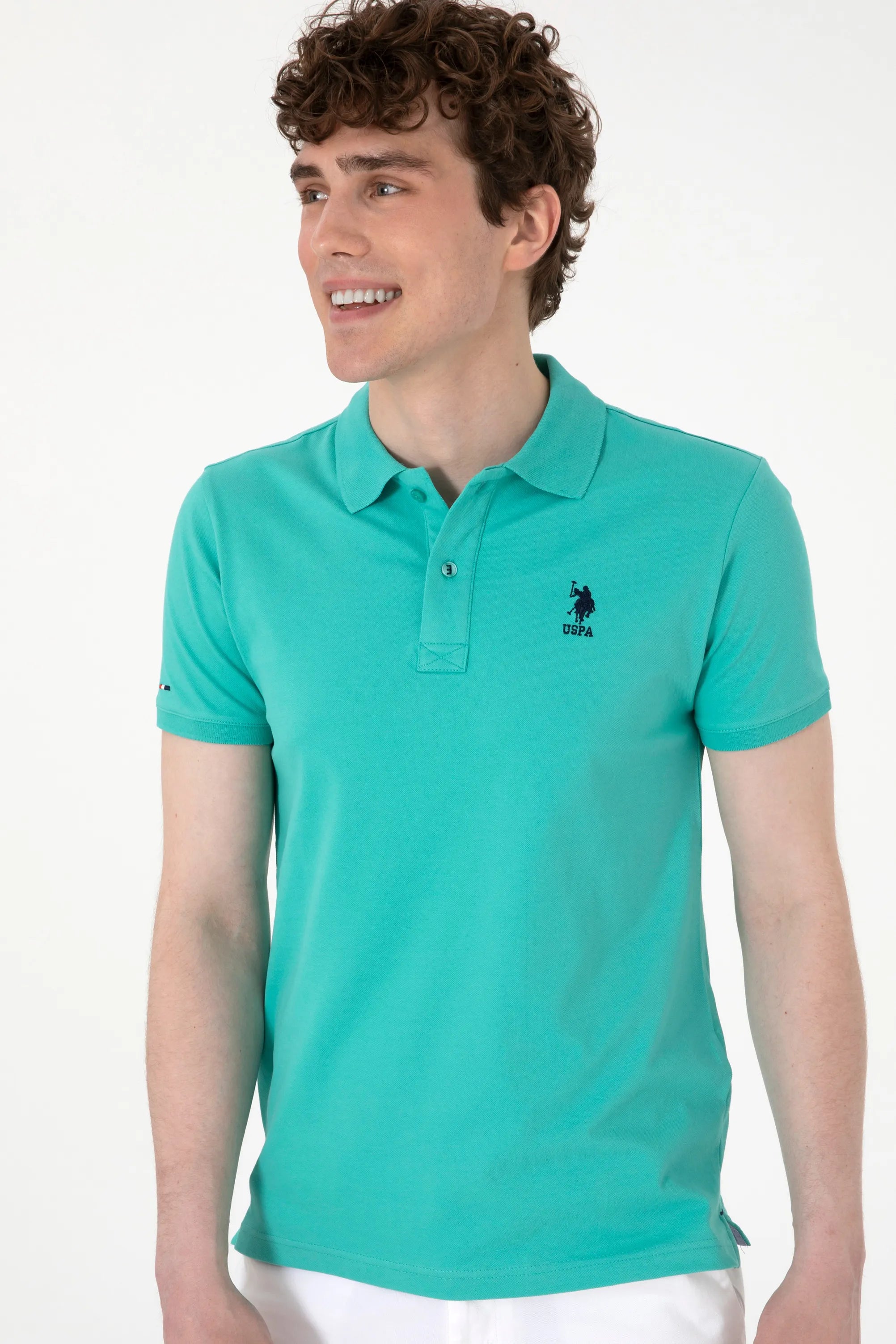 U.S. Polo Assn. Mint Men Mint Polo Shirt SKU: G081SZ0110 2084040_VR090 Image 03