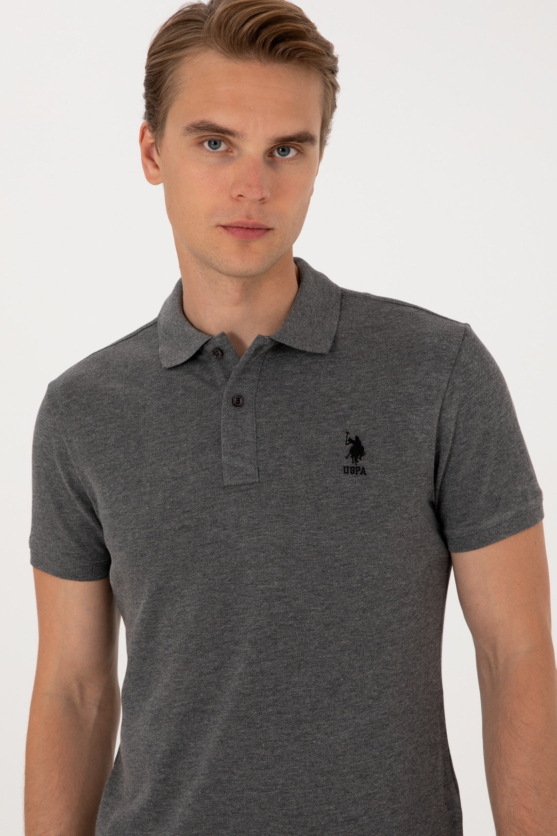 U.S. Polo Assn._Anthracite Mela_T-Shirt_G081SZ0110 2084410_VR081_02