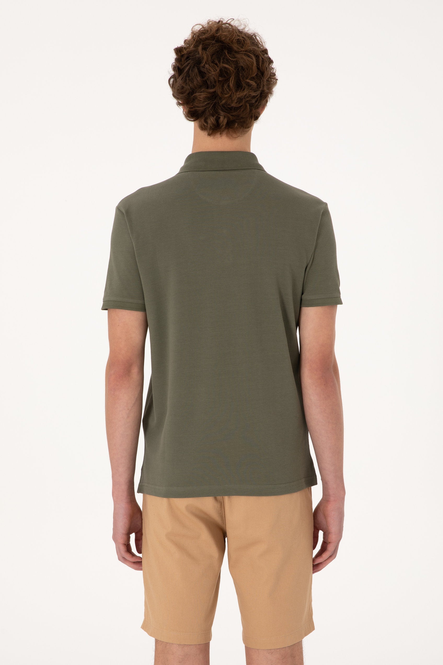 U.S. Polo Assn._Dark Khaki Polo Shirt_G081SZ0110 2084410_VR111_06
