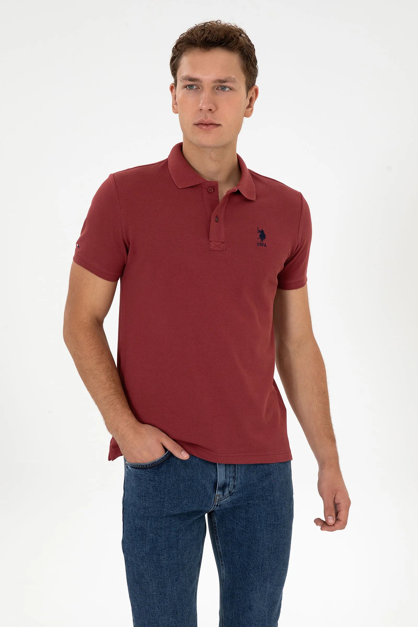 U.S. Polo Assn._Red_Red T-Shirt_G081SZ0110 2084410_VR223_01