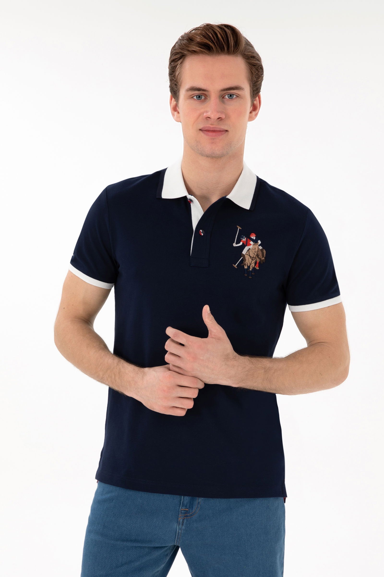 U.S. Polo Assn._Blue T-Shirt_G081SZ0110 2084815_VR033_01