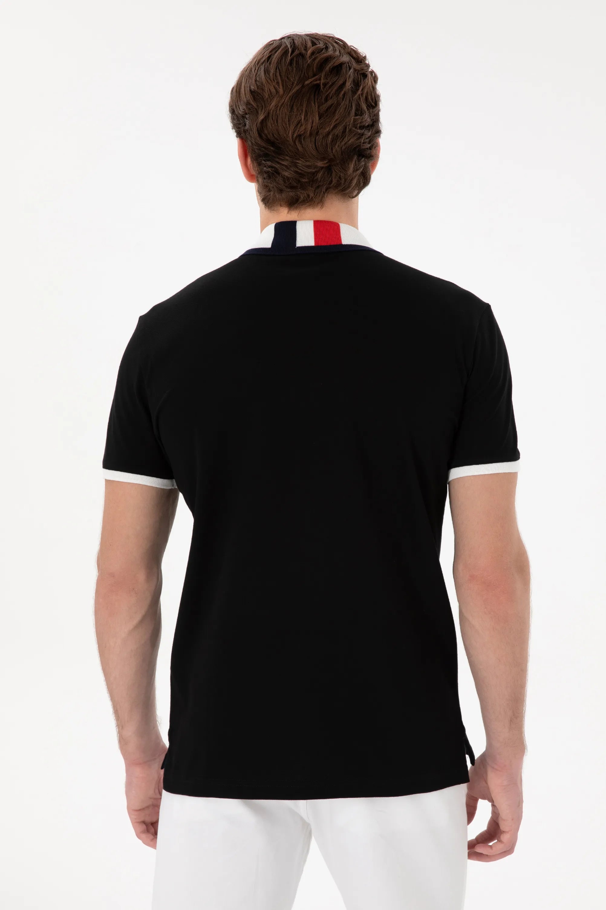 U.S. Polo Assn. Black Men Black Polo Shirt SKU: G081SZ0110 2084815_VR046 Image 05