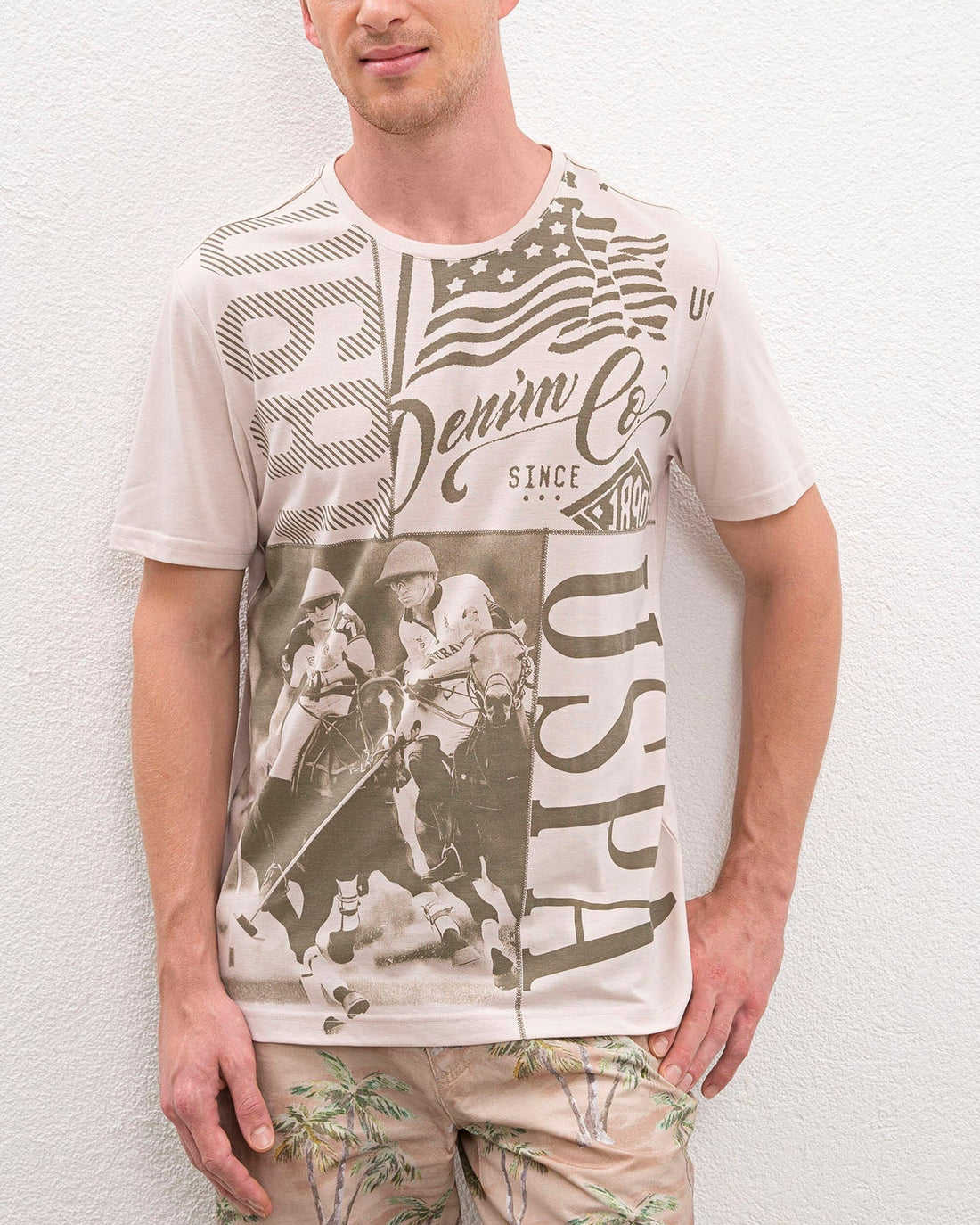 Beige T-Shirt U.S. Polo Assn.