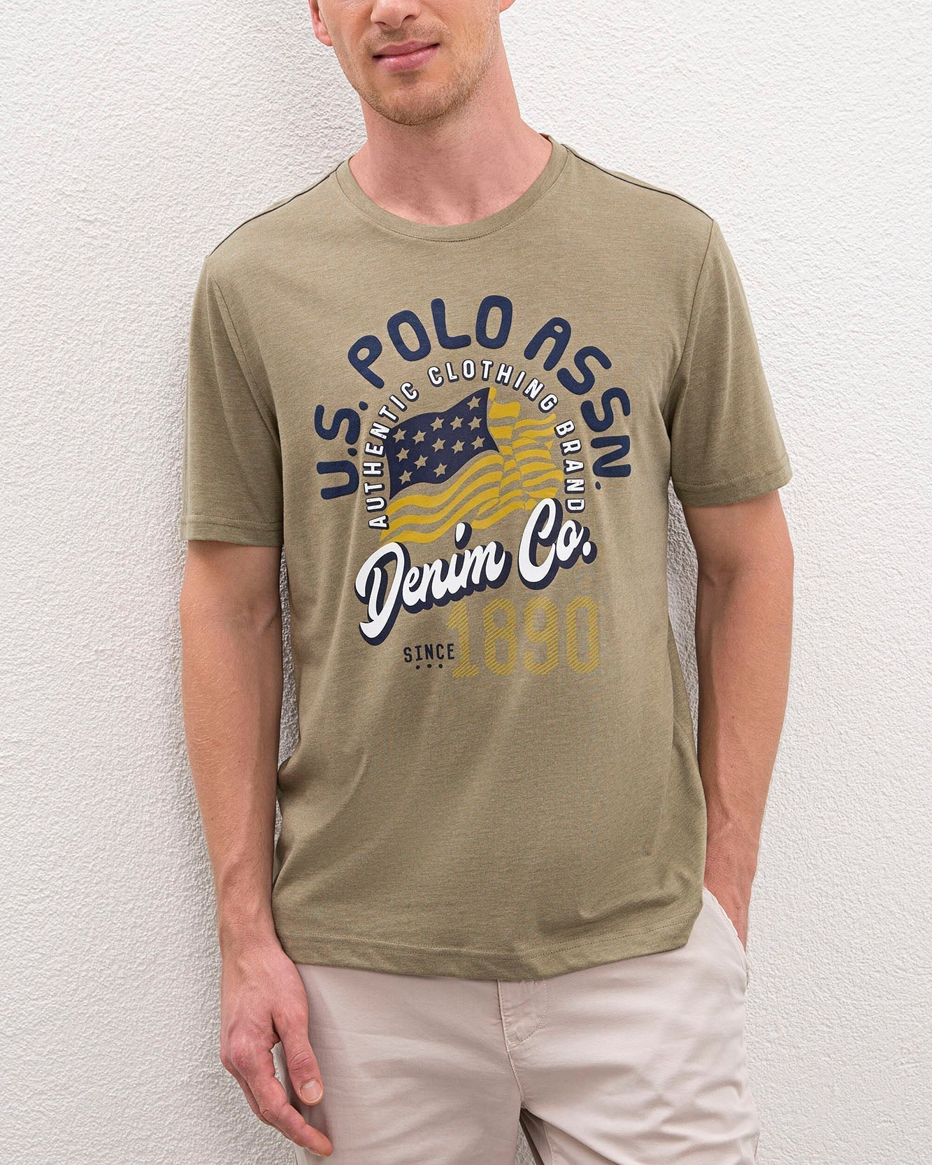 Kaki T-Shirt U.S. Polo Assn.