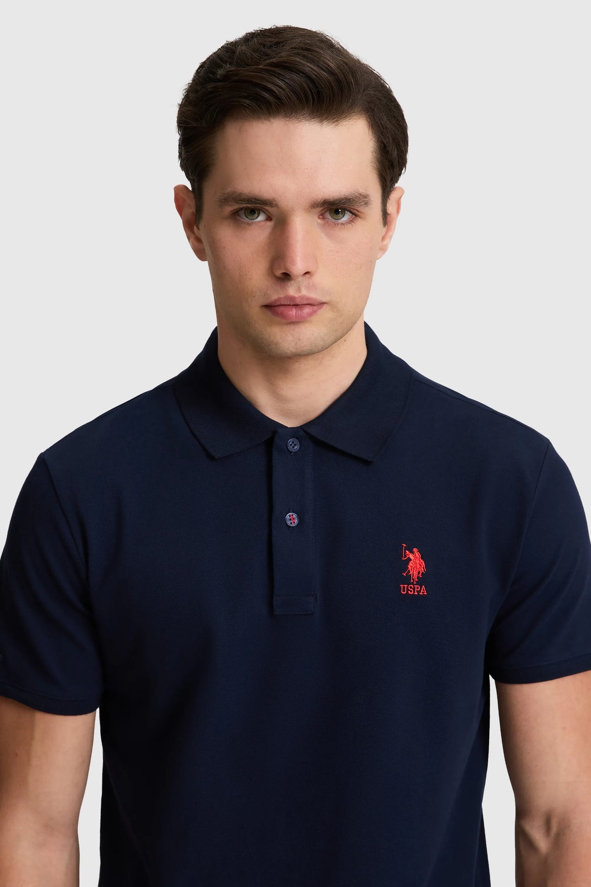 U.S. Polo Assn. Navy Men Navy Short Sleeve PiquŽ Polo Shirt SKU: G081SZ0110 PU-8895_VR033 Image 02