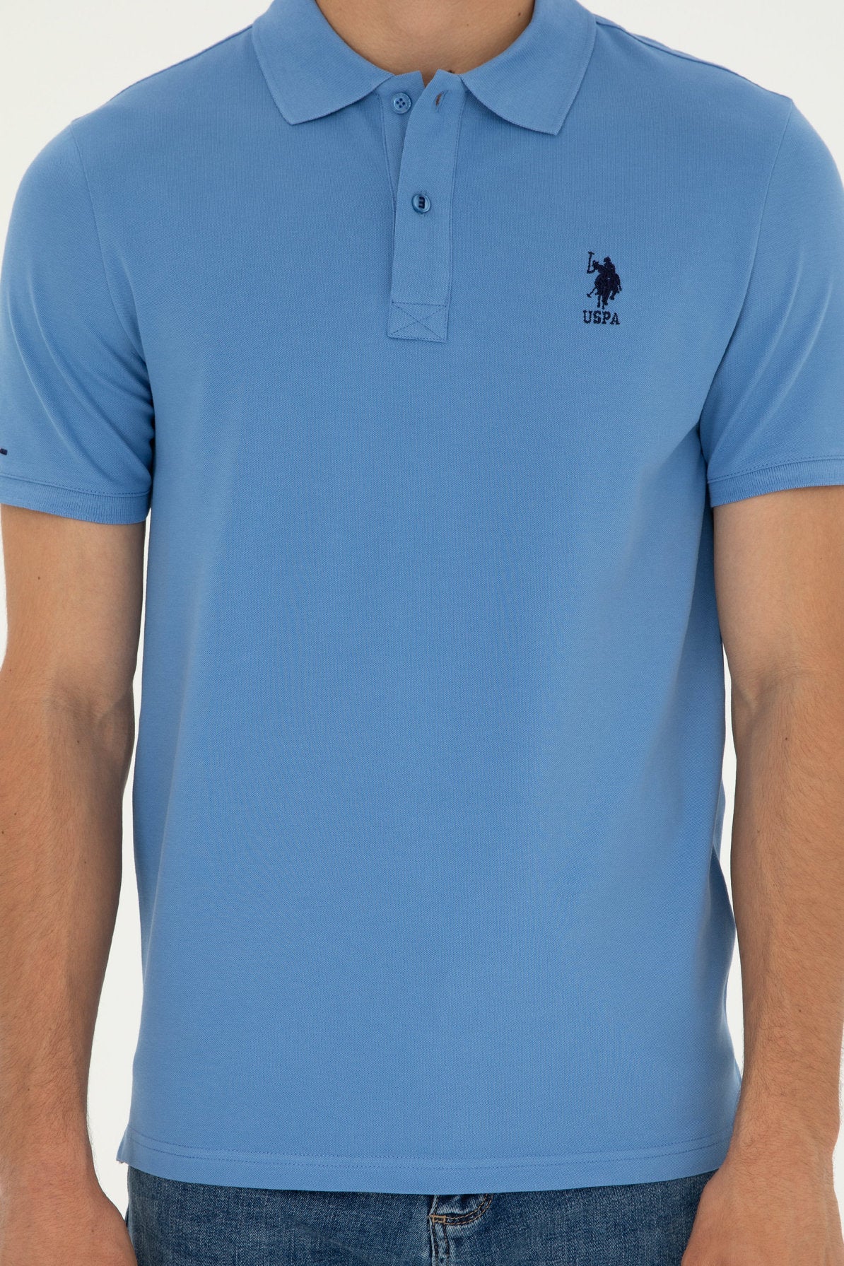 Blue Polo Shirt With Logo_G081SZ0110 1792462_VR032_06