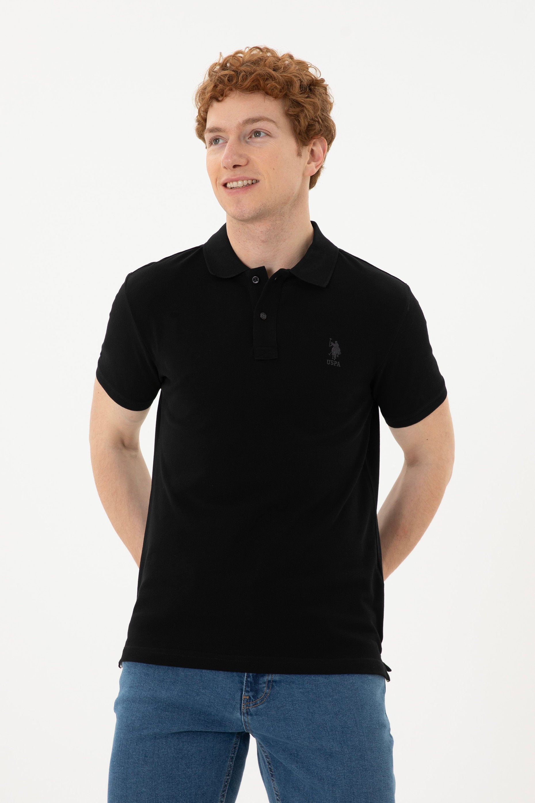 Black Polo Shirt_G081SZ0110 1794860_VR046_03