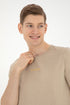 Men Beige T-Shirt_G081SZ0110 1823953_VR183_01