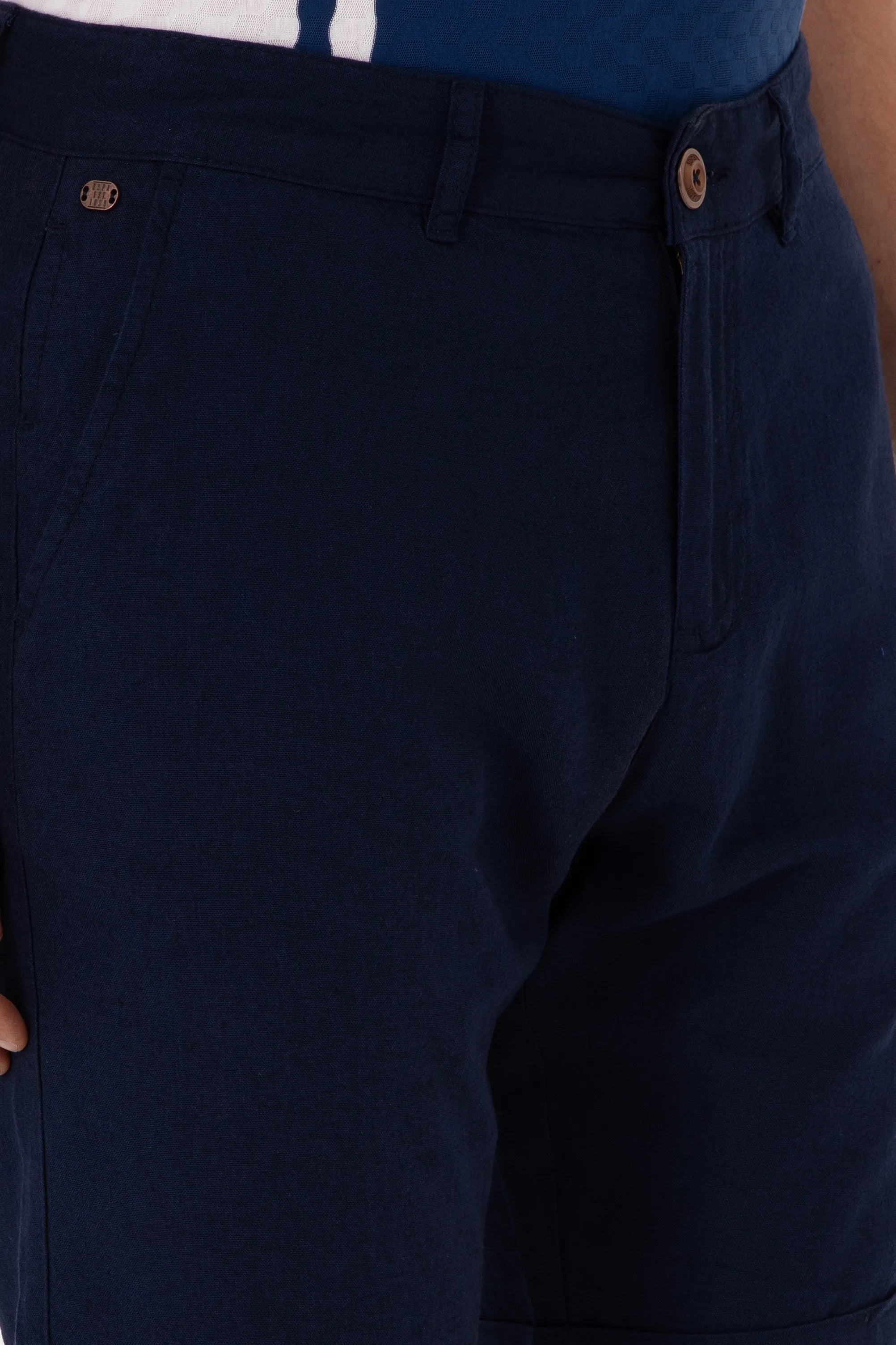 U.S. Polo Assn. Navy Blue Men Navy Blue Woven Bermuda Capri SKU: G081SZ0310 2108272_VR033 Image 05
