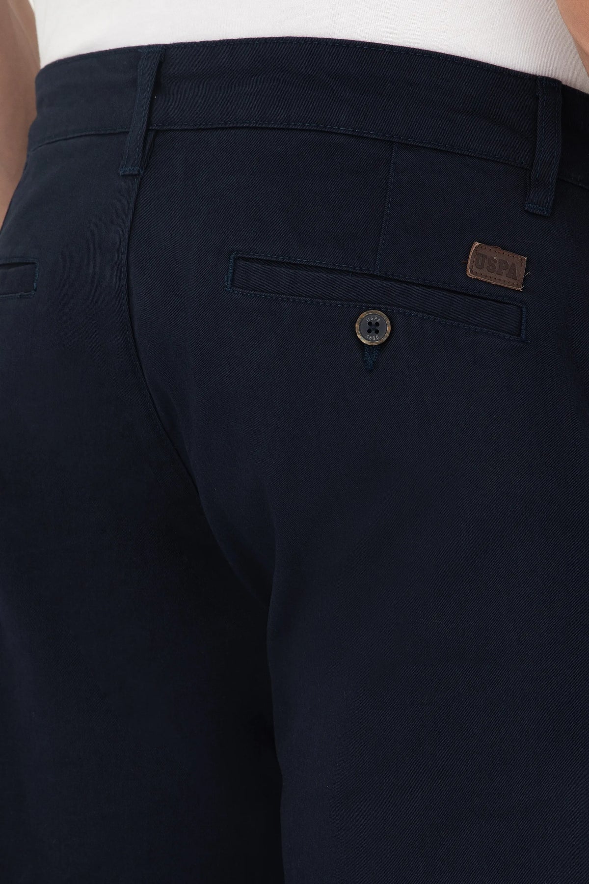U.S. Polo Assn. Navy Men Navy Slim Fit Chino Trousers SKU: G081SZ0780 1961975_VR033 Image 06