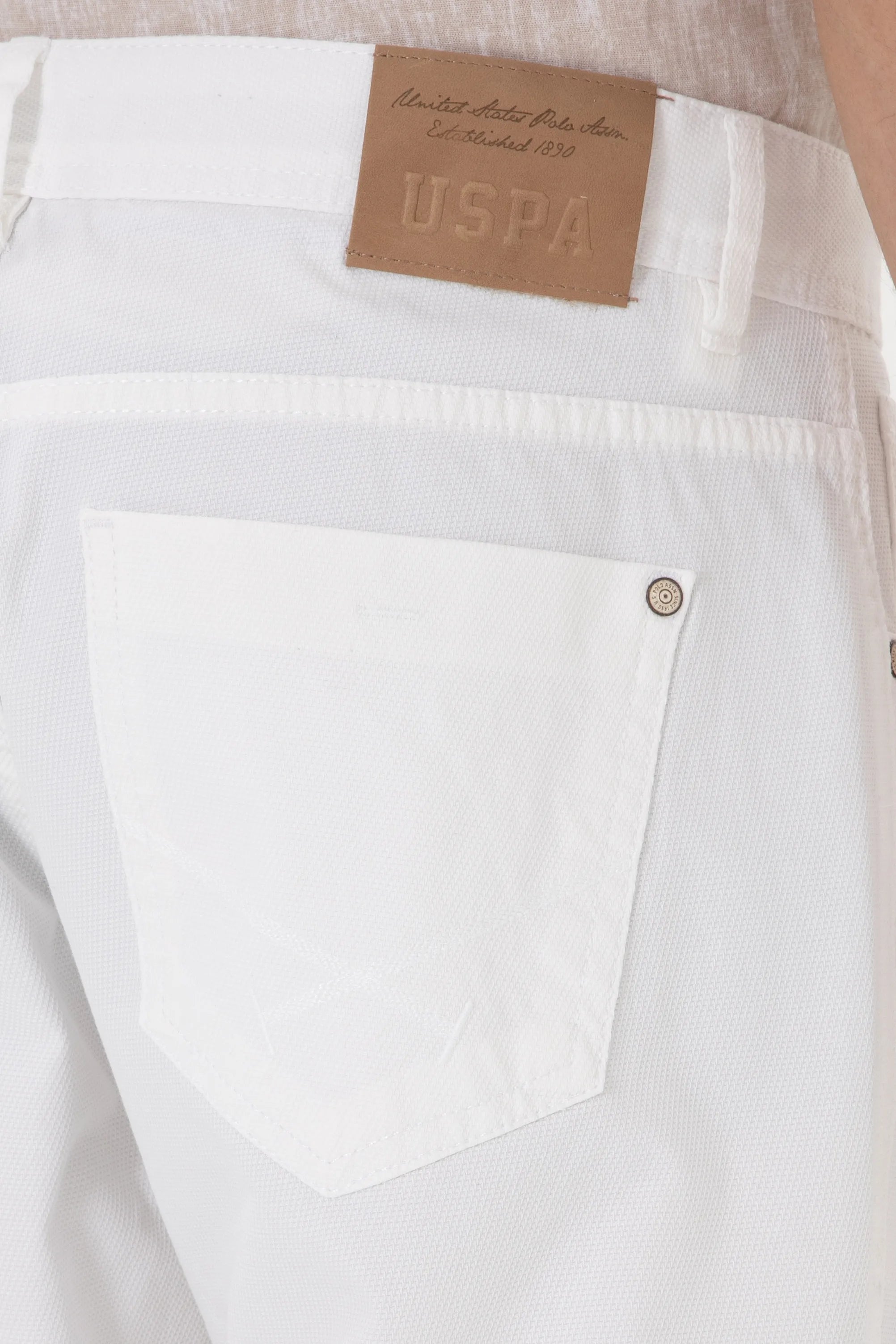 U.S. Polo Assn. White Men White Chinos SKU: G081SZ0780 2098513_VR013 Image 06